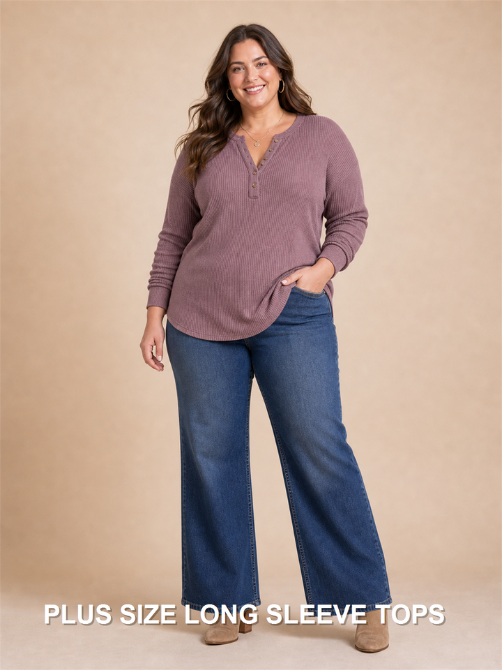 Plus Size Long Sleeve Tops