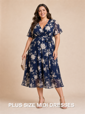 Plus Size Midi Dresses collection