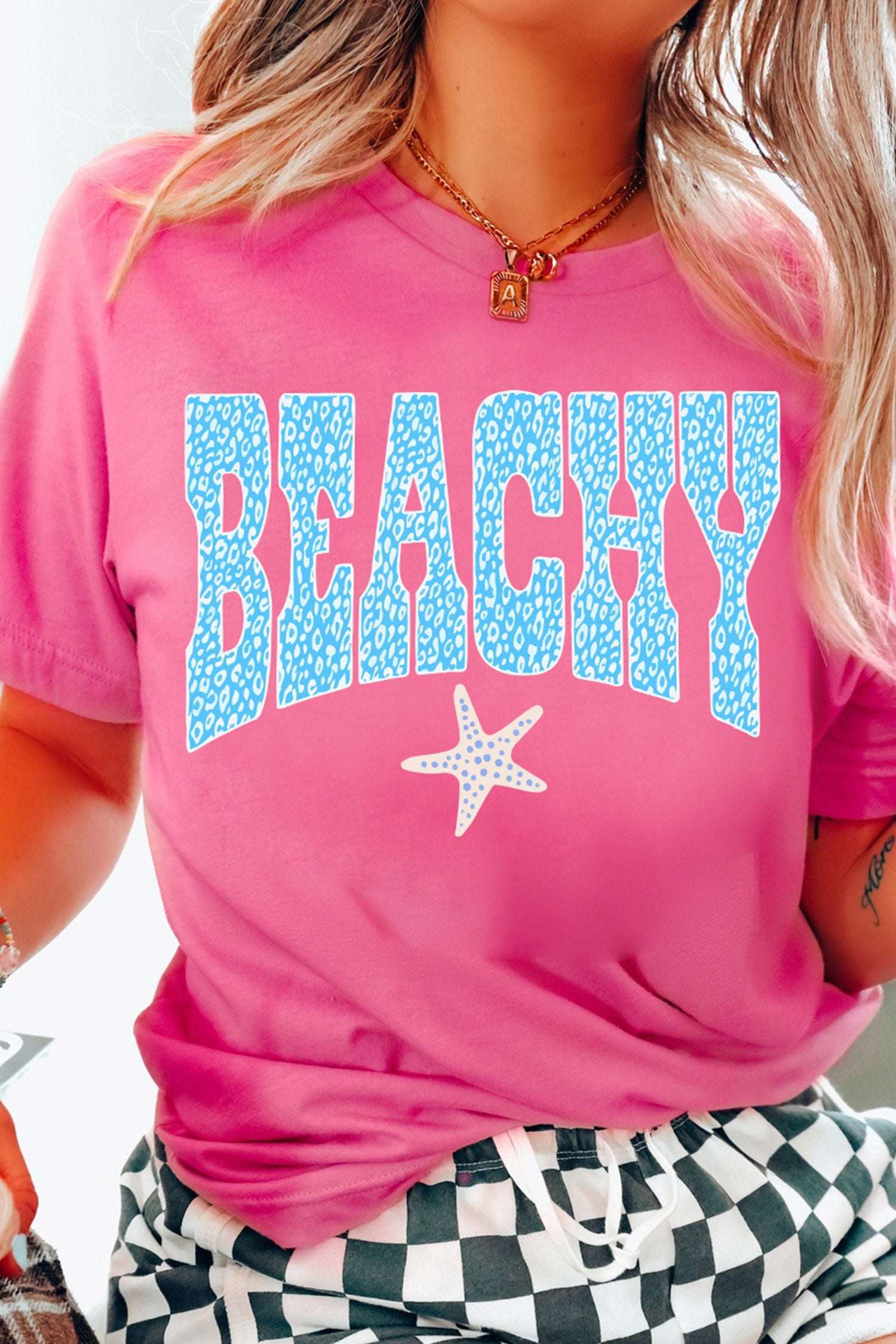 Sachet Pink BEACHY Starfish Graphic Tee