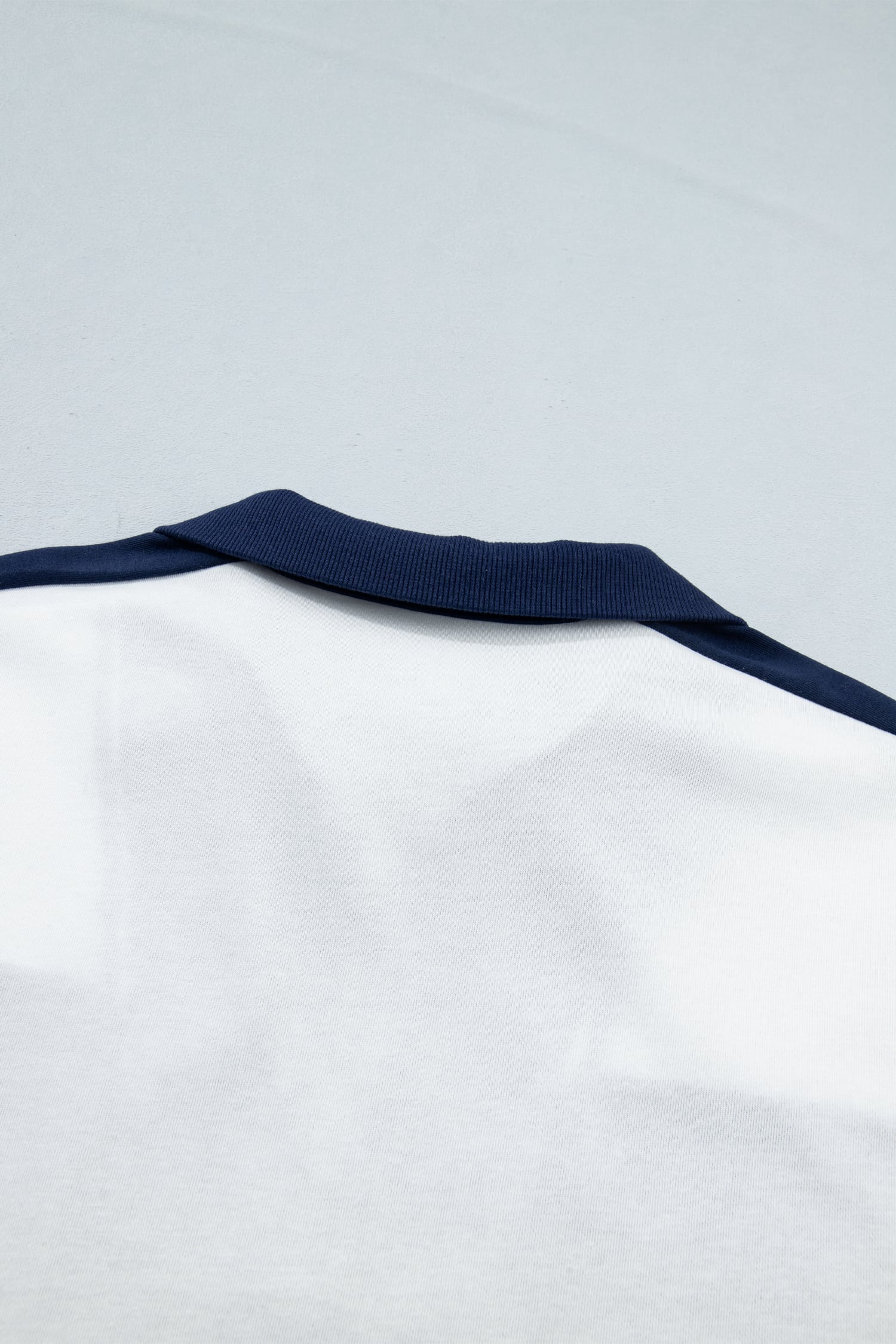 Prussian Blue Exposed Seam Detail Half Sleeve Top Elastic Waist Shorts 2pcs Set