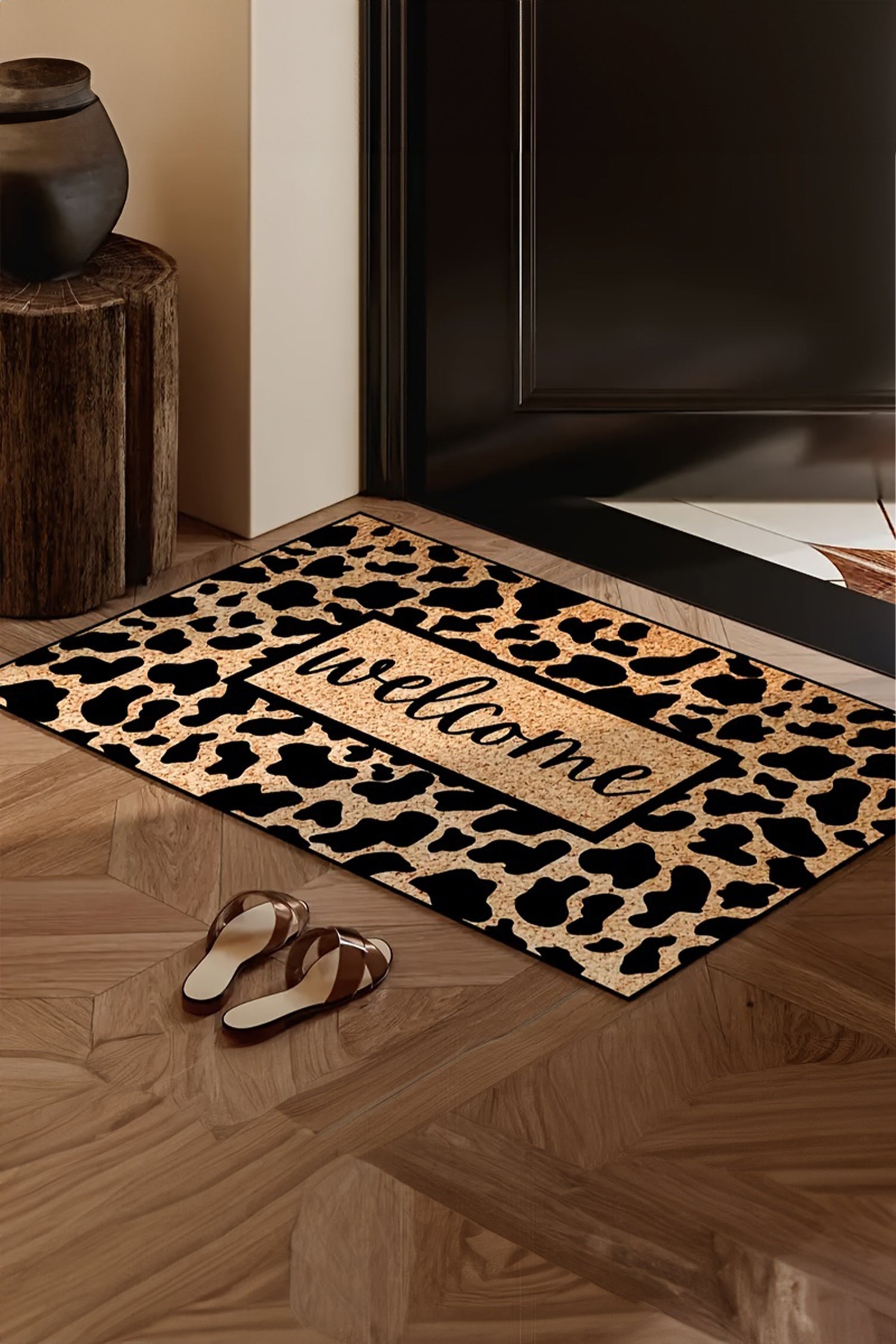 Camel Stylish Animal Print Welcome Doormat