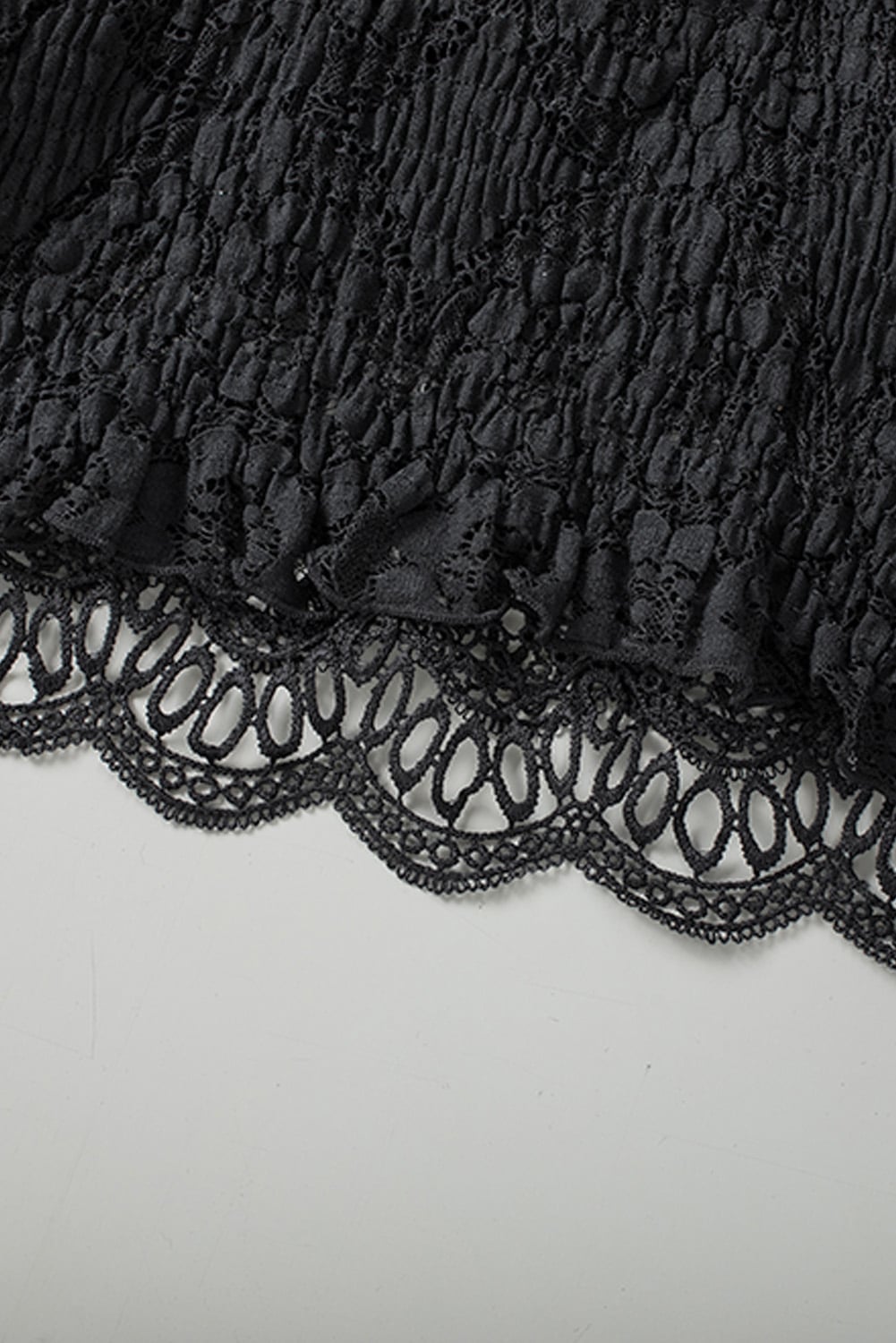 Black  Crochet Lace Bralette Crop Top