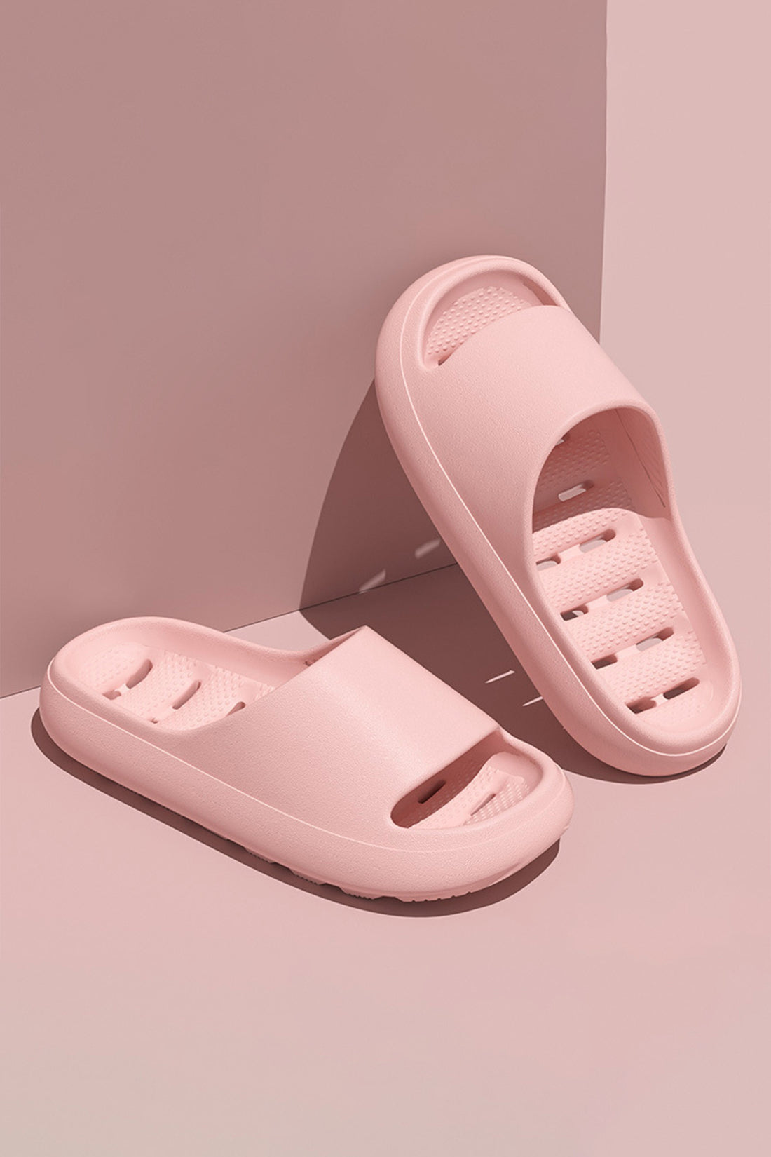 Gossamer Pink Anti-skid EVA Cut-out Indoors Bathing Slippers