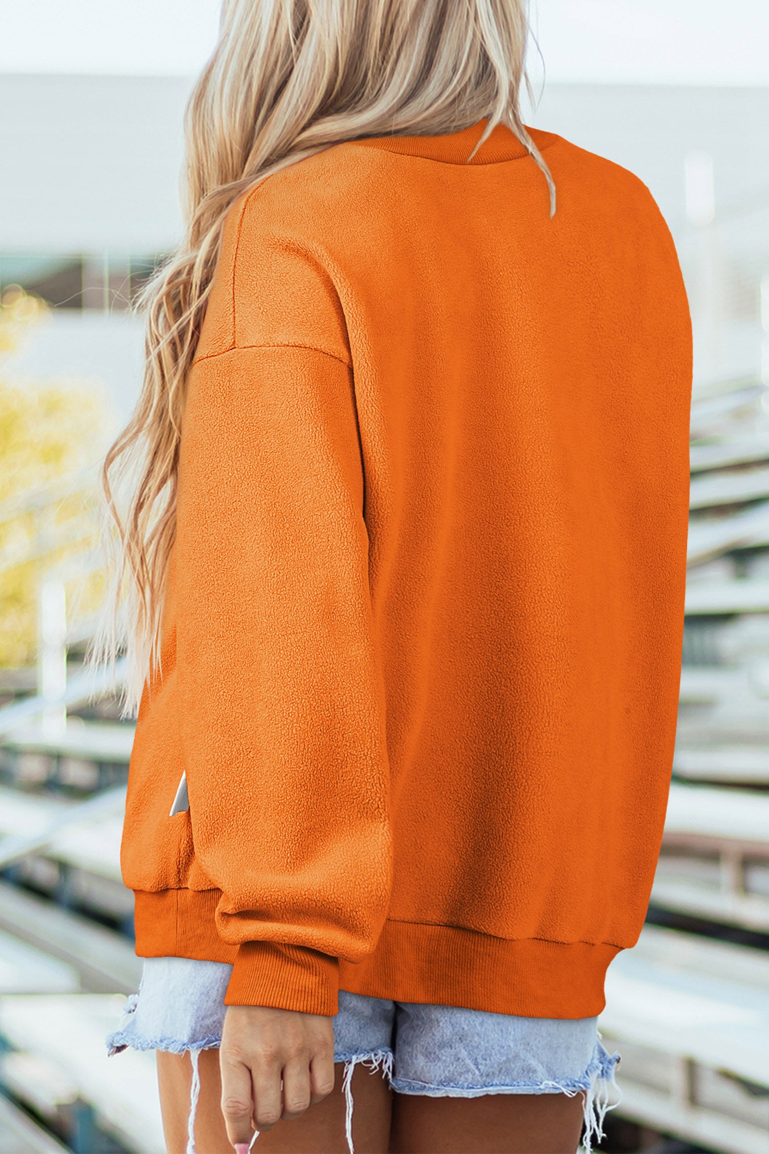 Carrot Spooky Season Mock Neck Halloween Sweatshirt