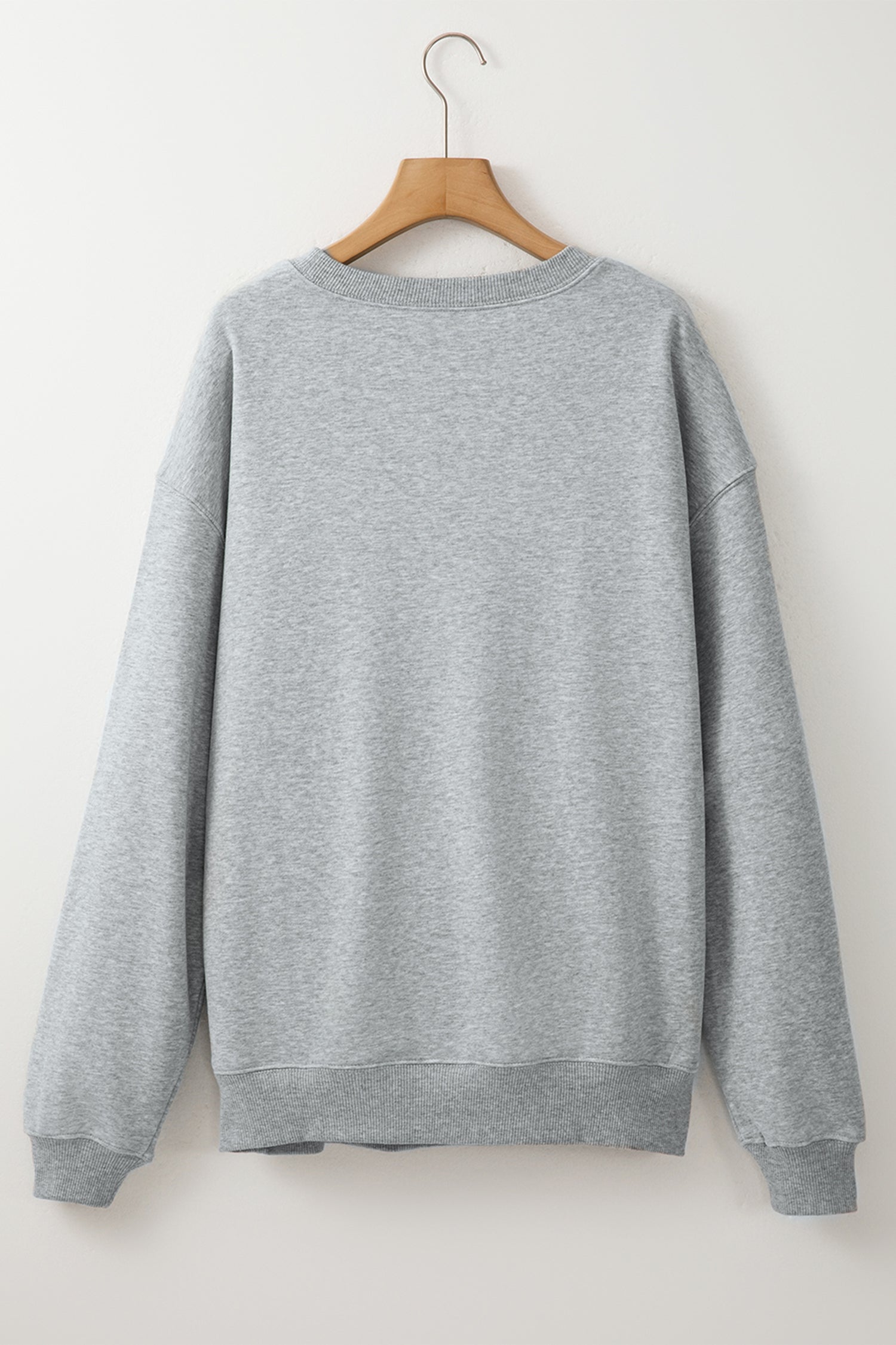 Light Grey PUMPKIN SEASON Oversized Pullover Sweatshirt