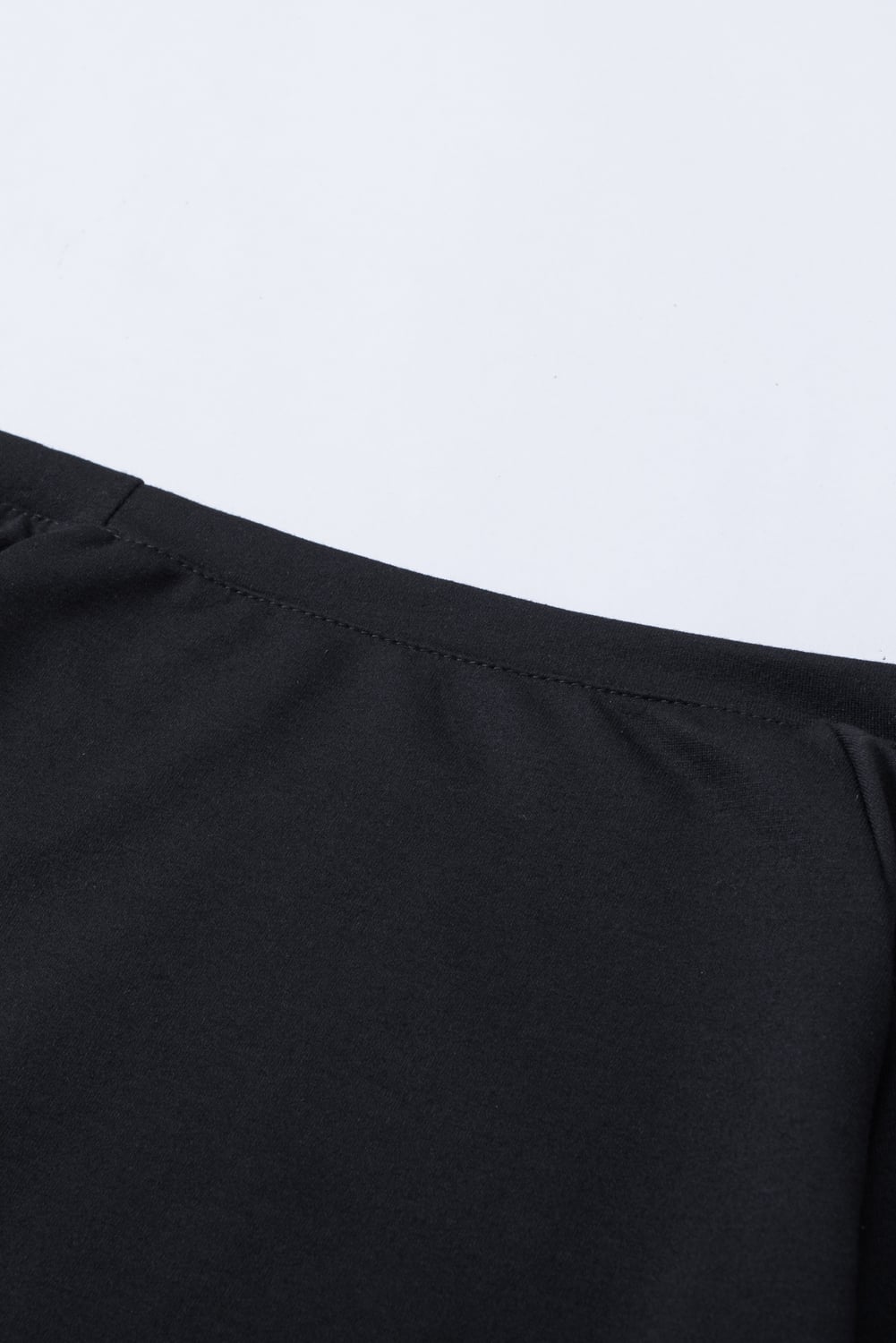 Leopard Insert Black Sweatshirt