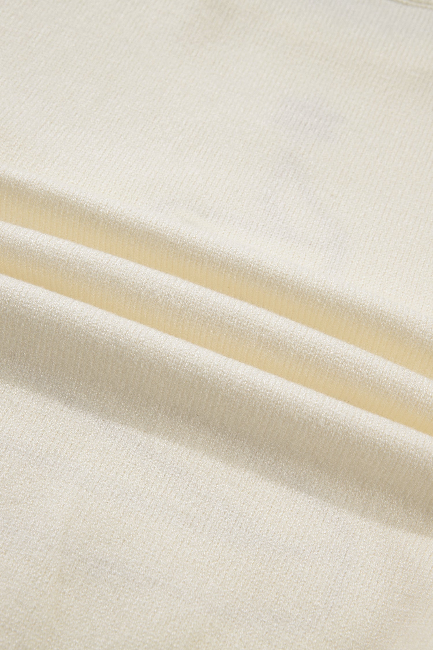 Beige Stitched Detail Christmas Tree Holiday Casual Sweater