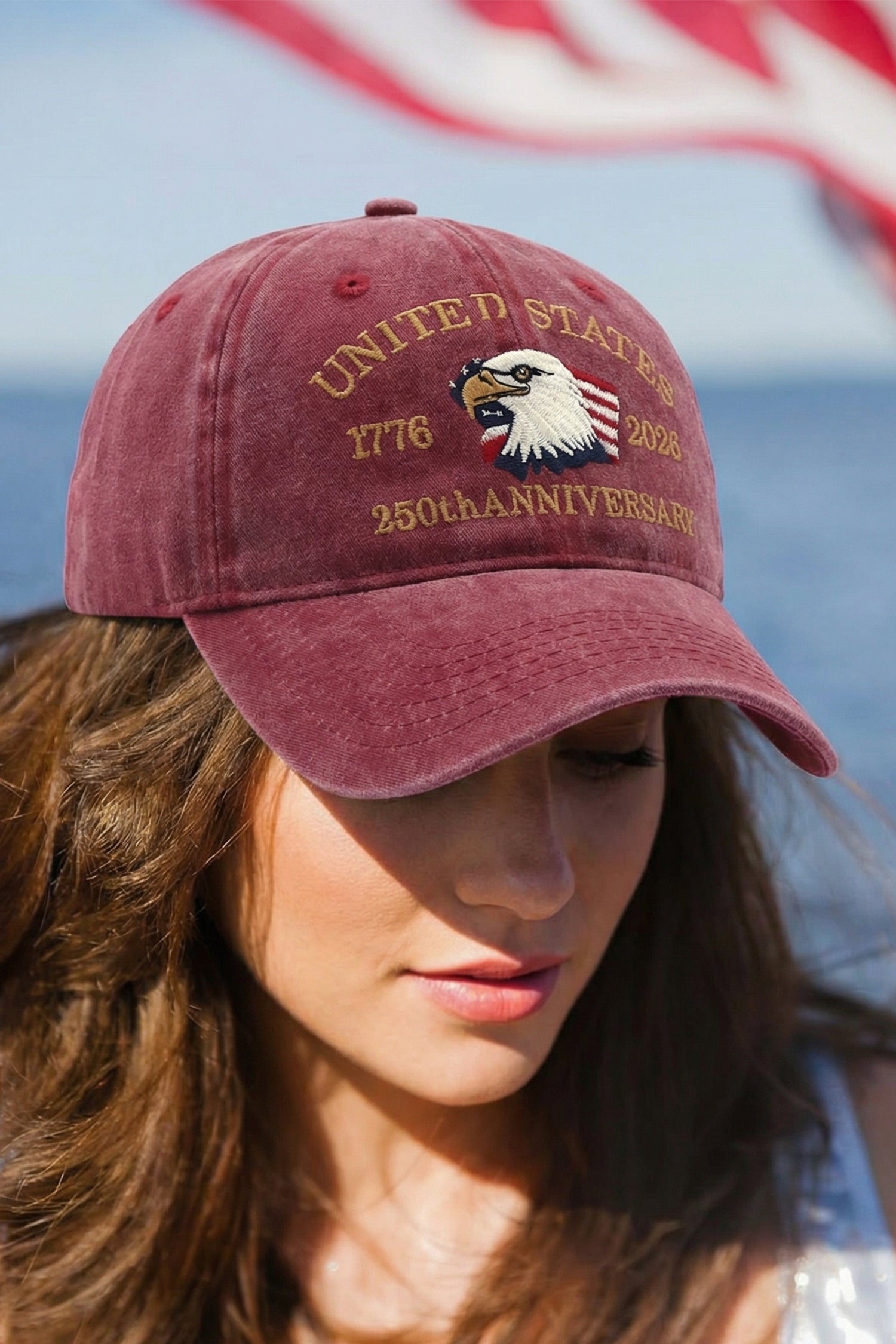 Mineral Red United States 250th Anniversary Hat