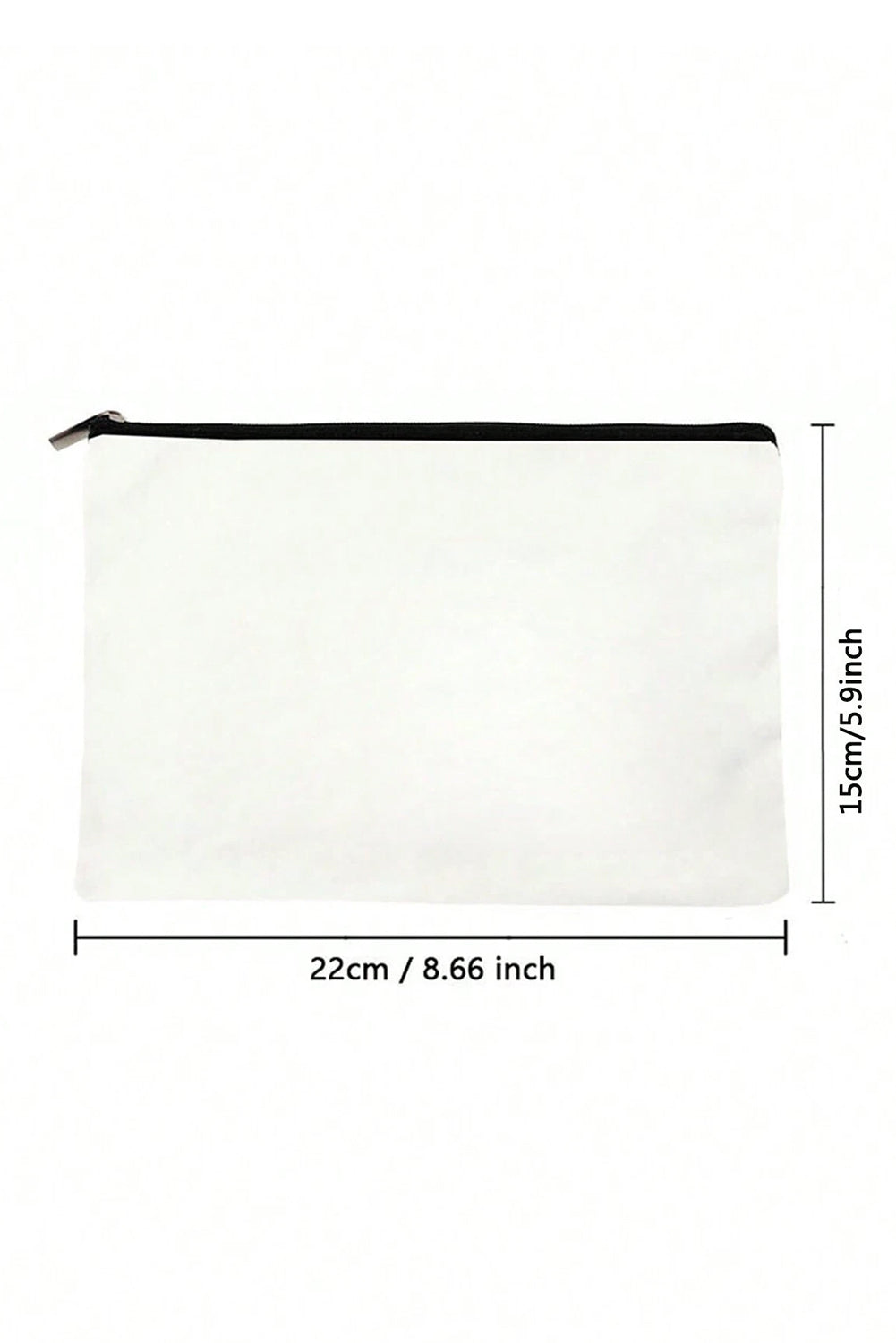 White Leopard Flower NANA Zipper Cosmetic Bag