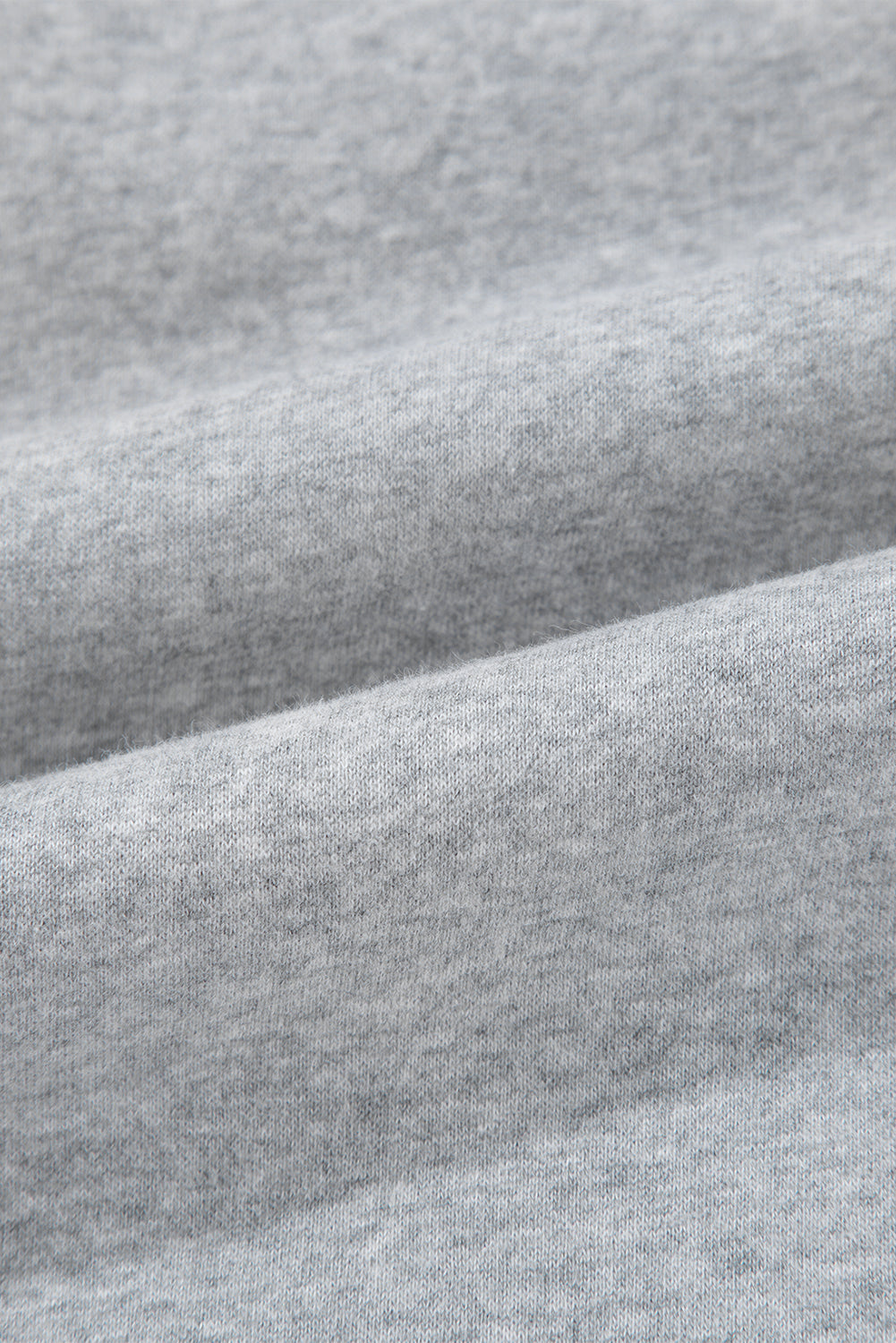 Light Grey Solid Color Crisscross Elastic Waist Sweatpants