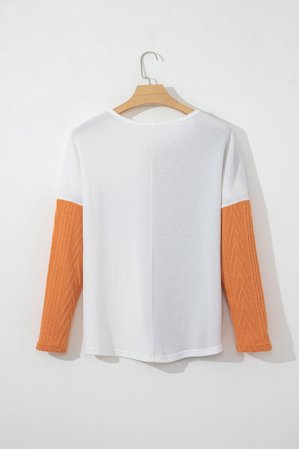 Chestnut Plus Size Color Block Textured Patchwork Top with Pocket