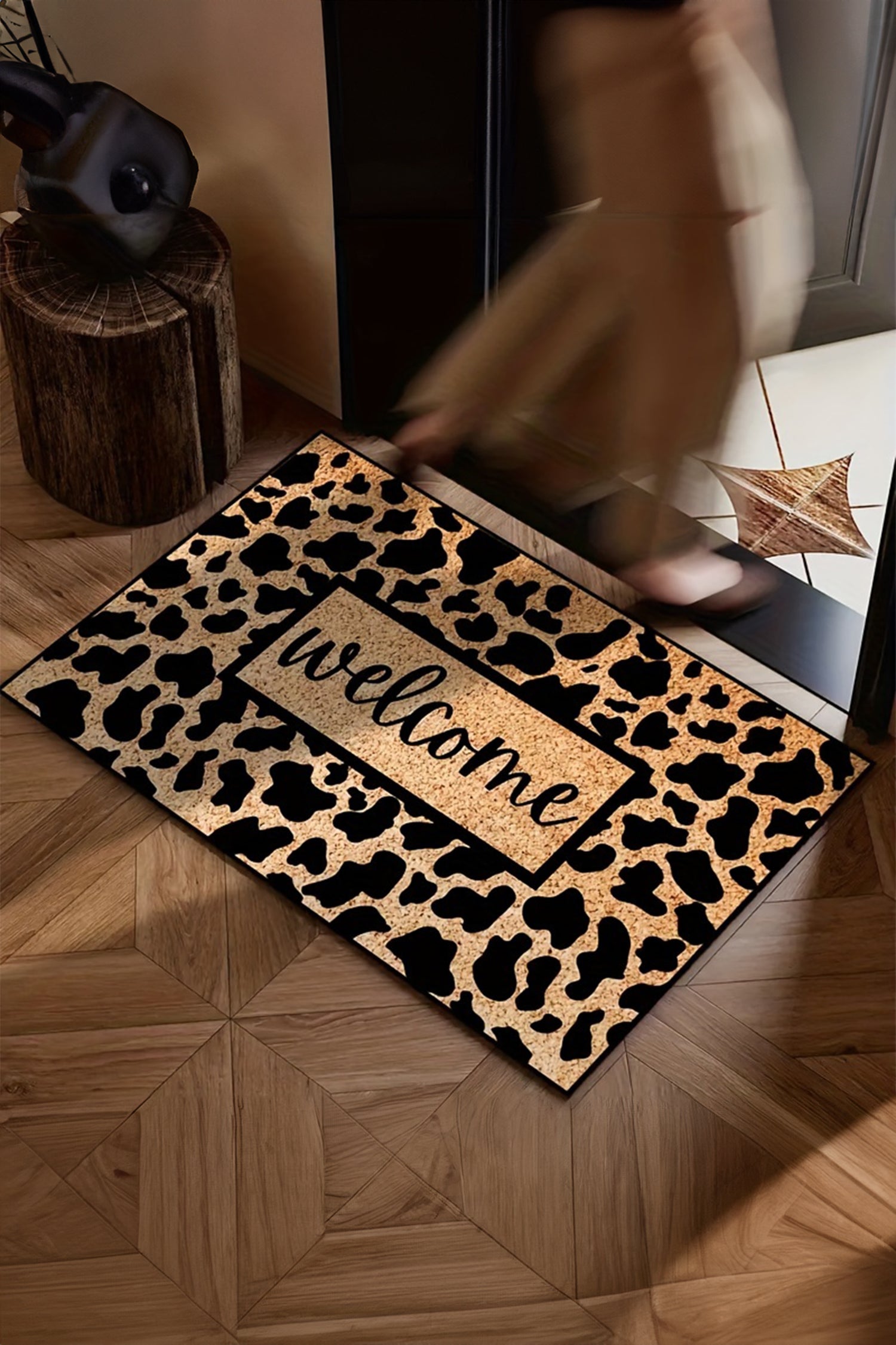 Camel Stylish Animal Print Welcome Doormat