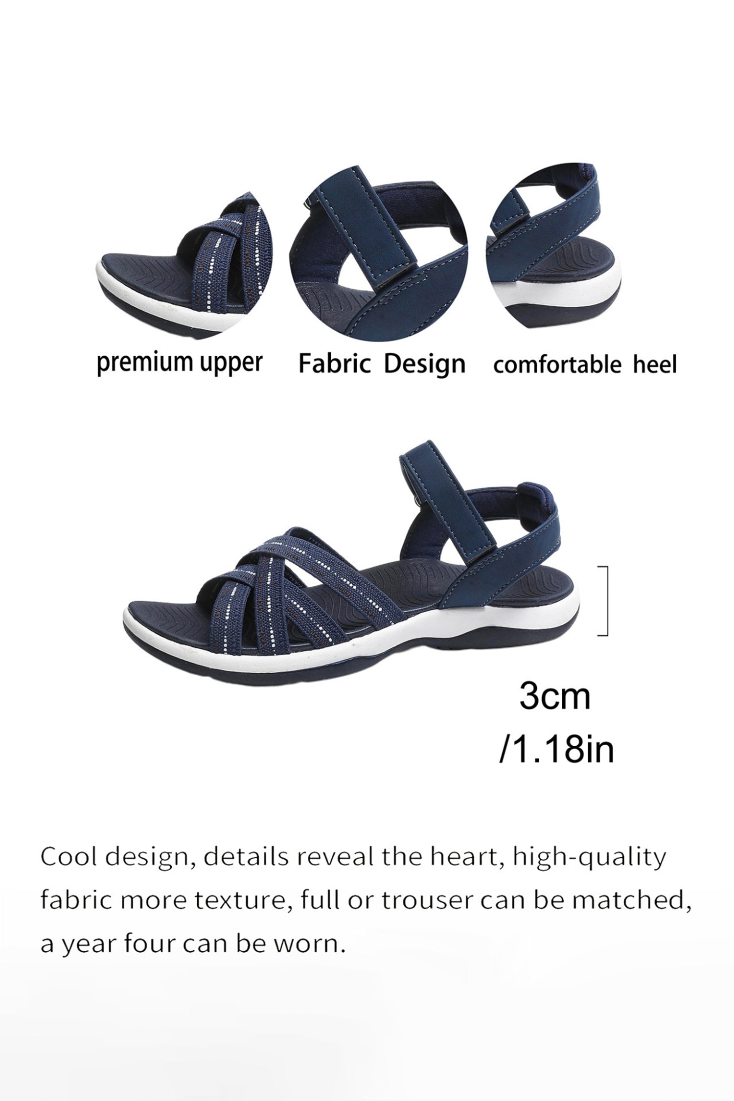 Wild Wind Strappy Lycra Upper Rubber Sole Casual Sandals