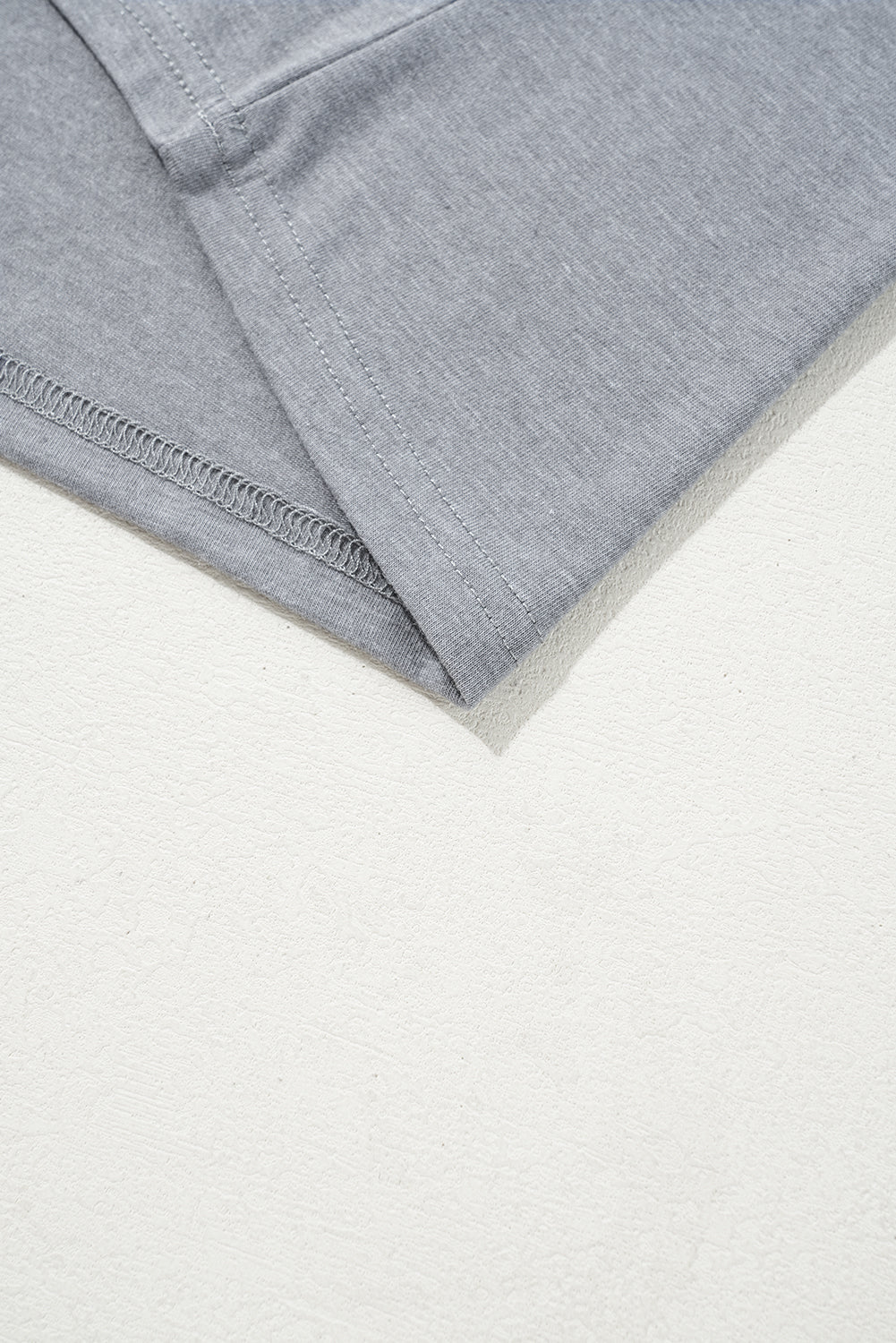 Gray Easter Egg HOPPY Chenille Patched Pattern T Shirt