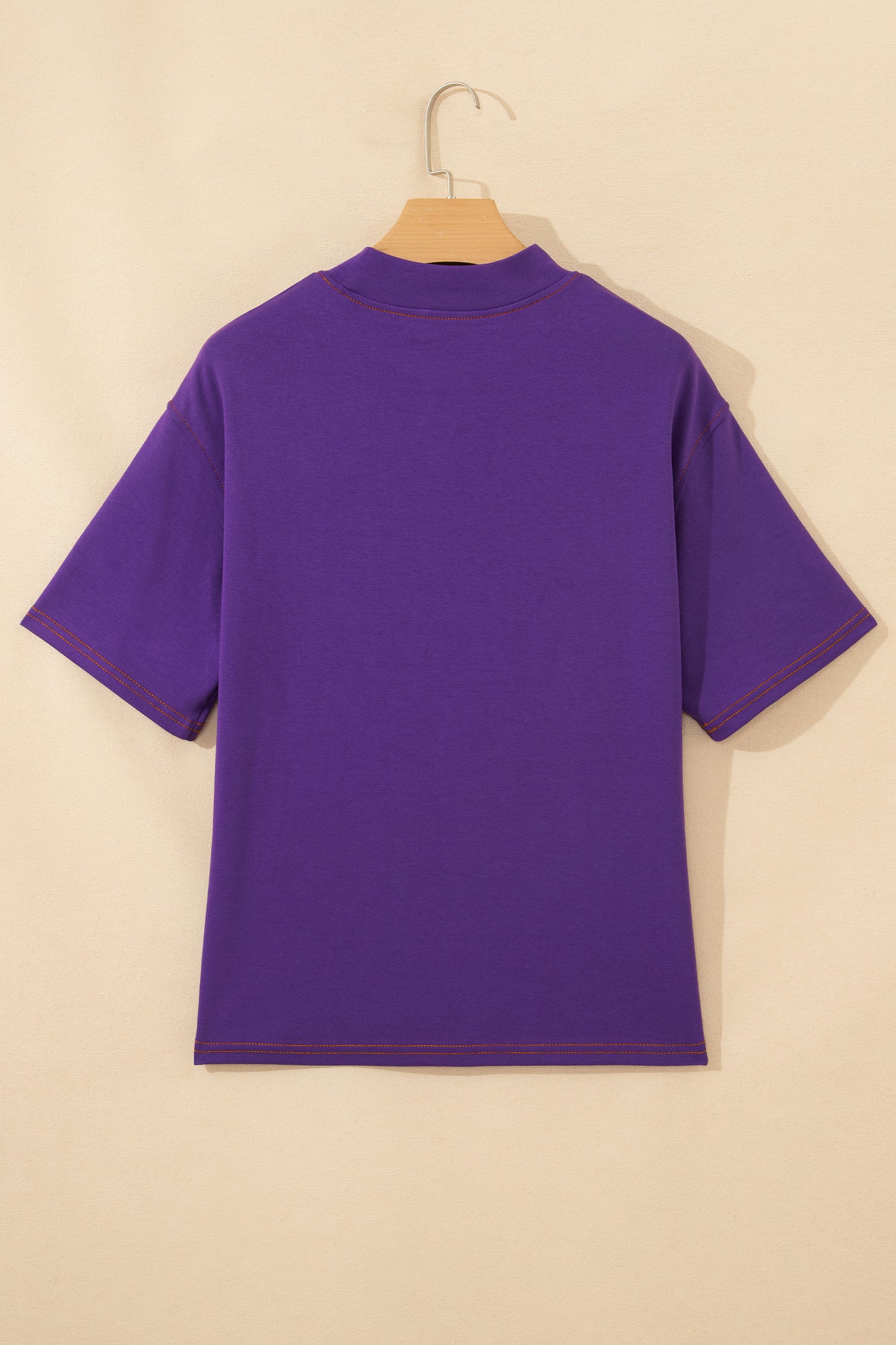 Tillandsia Purple Reversible Contrast-Stitched T-Shirt