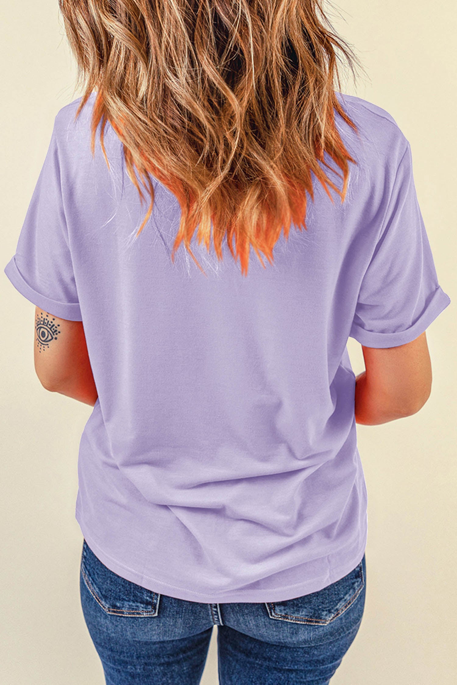 Orchid Petal Stay Sippin Vacation Style Graphic Tee