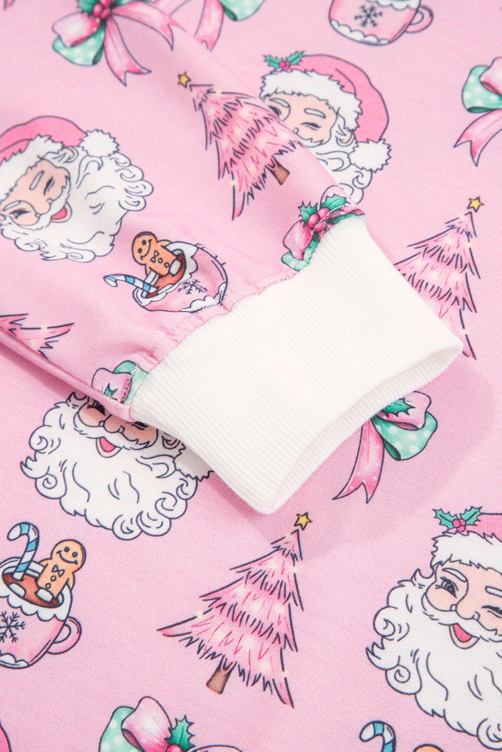 Pink Ho Ho Ho Christmas Fashion Print 2pcs Lounge Short Set