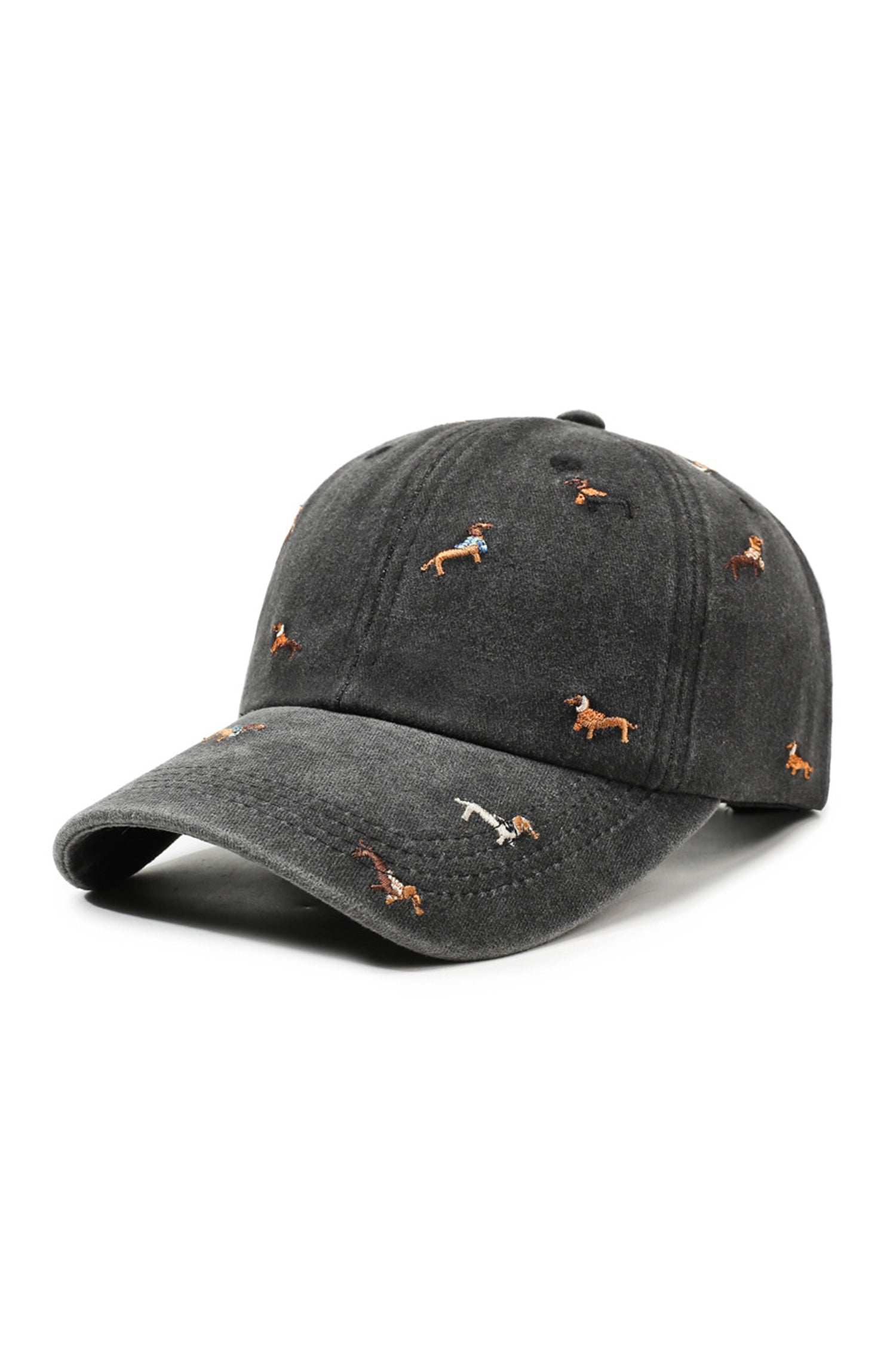 Bristol Black Dachshunds Cute Dogs Embroidered Baseball Cap