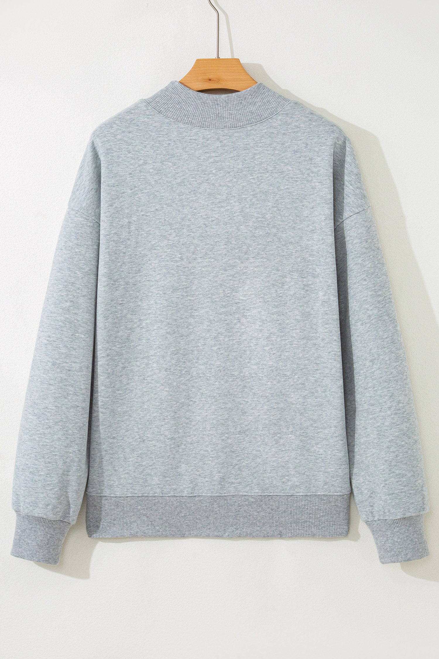 Gray Mock Neck GO SPORTS Graphic Sweatshirt