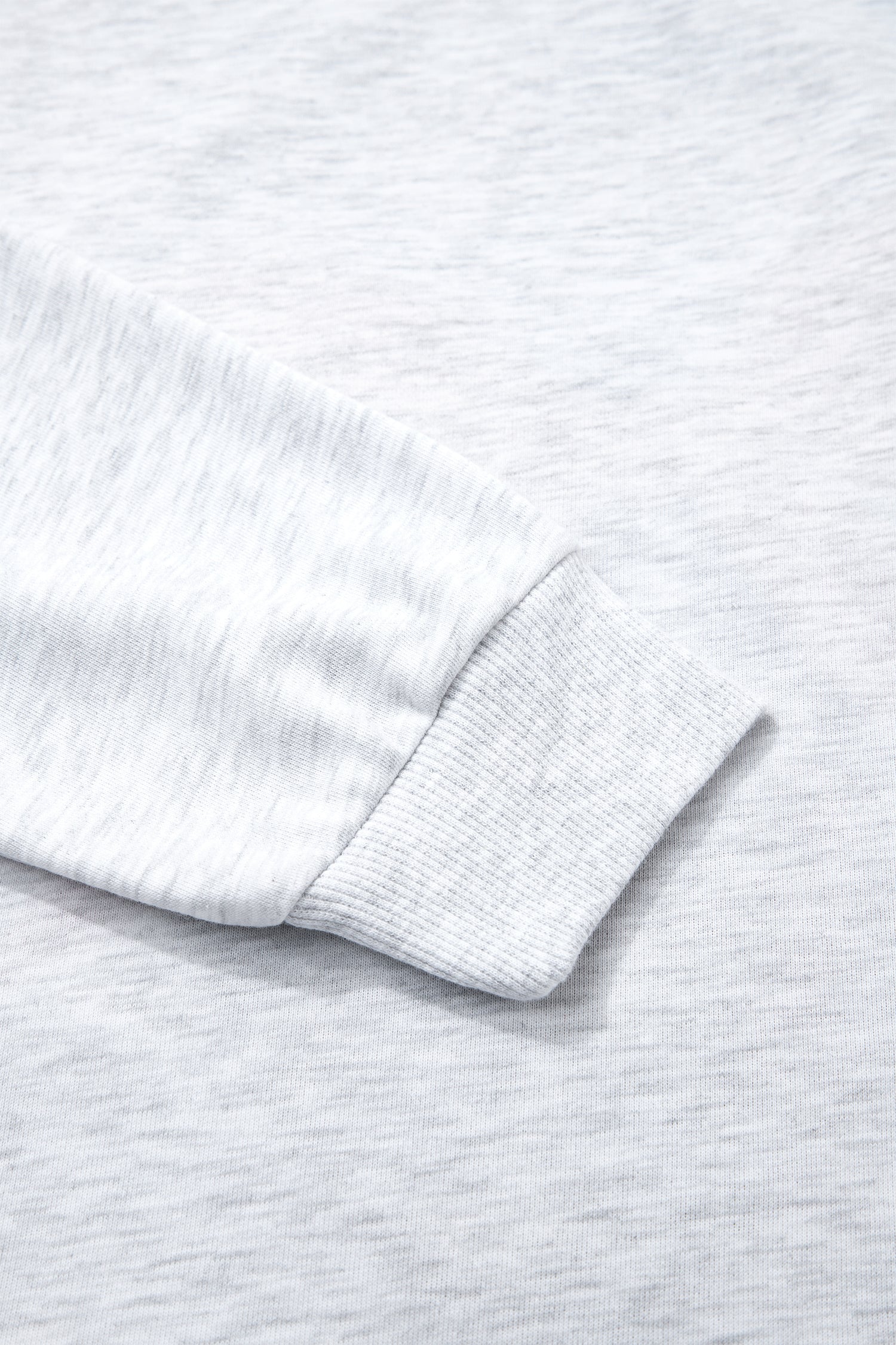 Light Grey Embroidered Football Bow Back Long Sleeve Sweatshirt