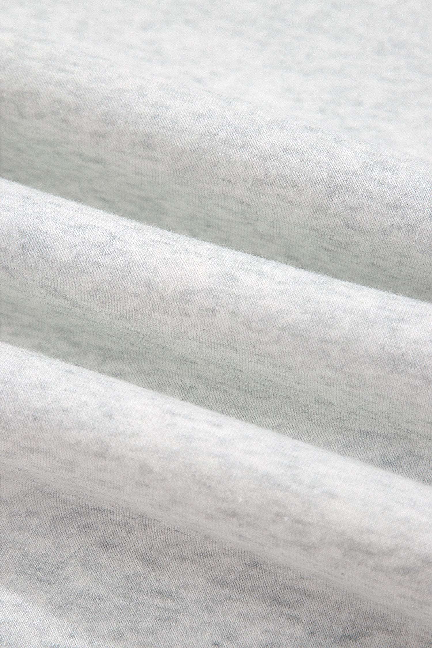 Light Grey High Neck Ribbed Cuff Hem Sweatshirt