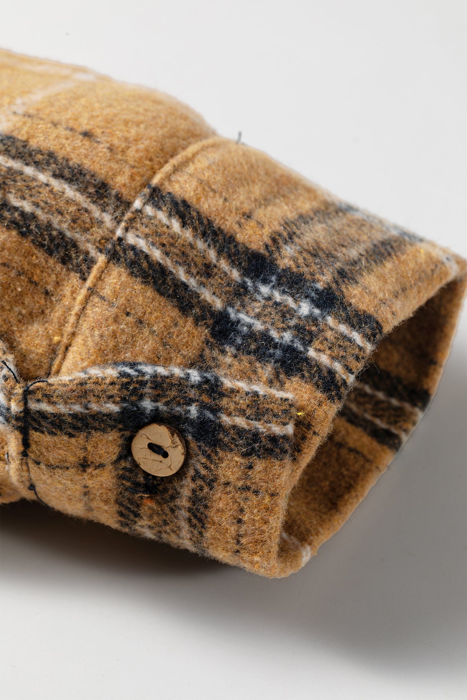 Multicolour Plaid Button-Up Long Sleeve Shift Silhouette Shacket