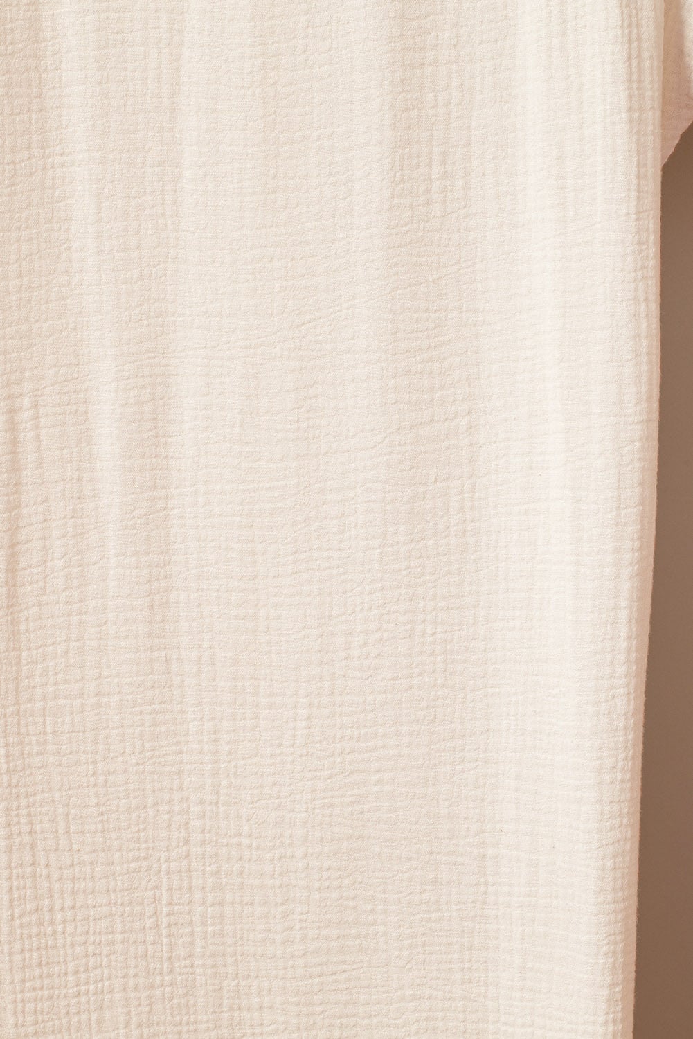 Apricot Crinkled Buttons Maxi Beach Dress with Slits