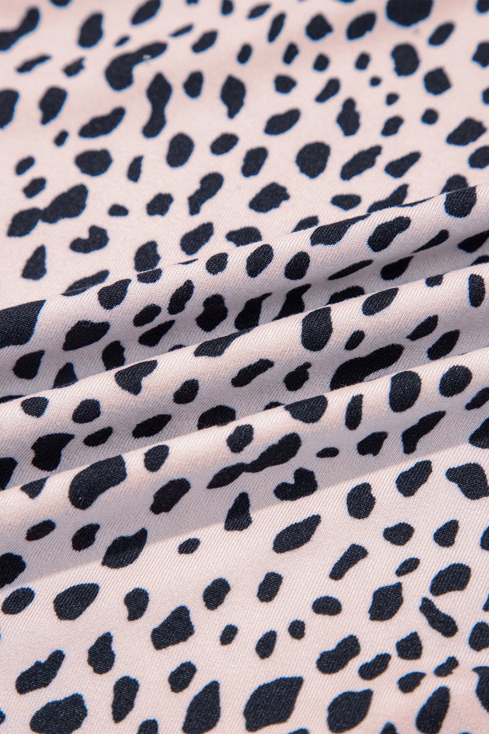 Apricot Leopard Round Neck Tank Top