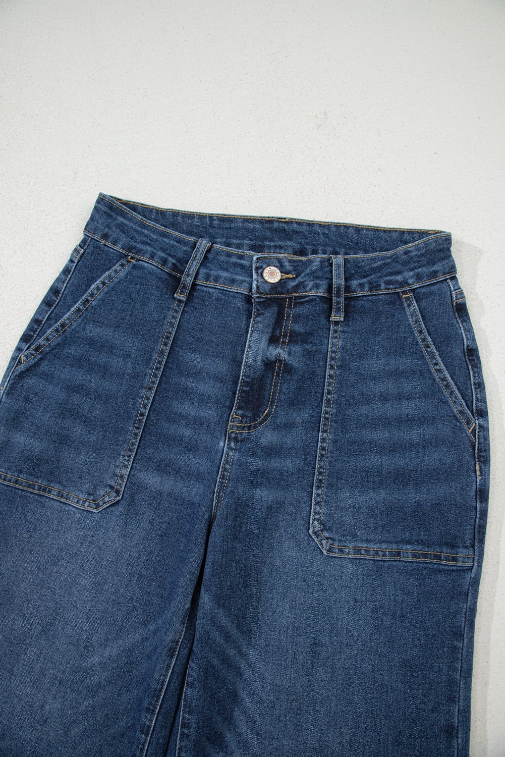 Ashleigh Blue Cropped High Rise Wide Leg Jeans