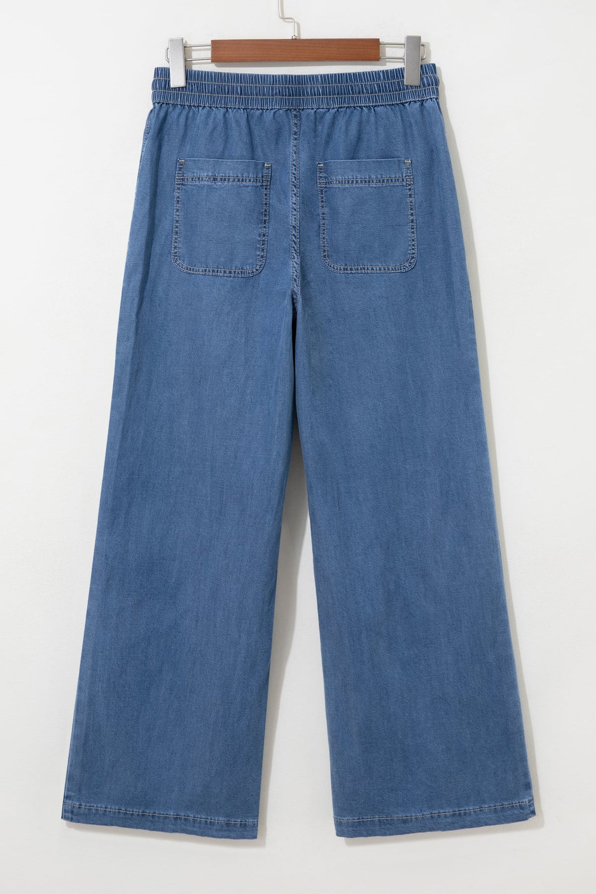 Ashleigh Blue Drawstring Waist Wide Leg Jeans