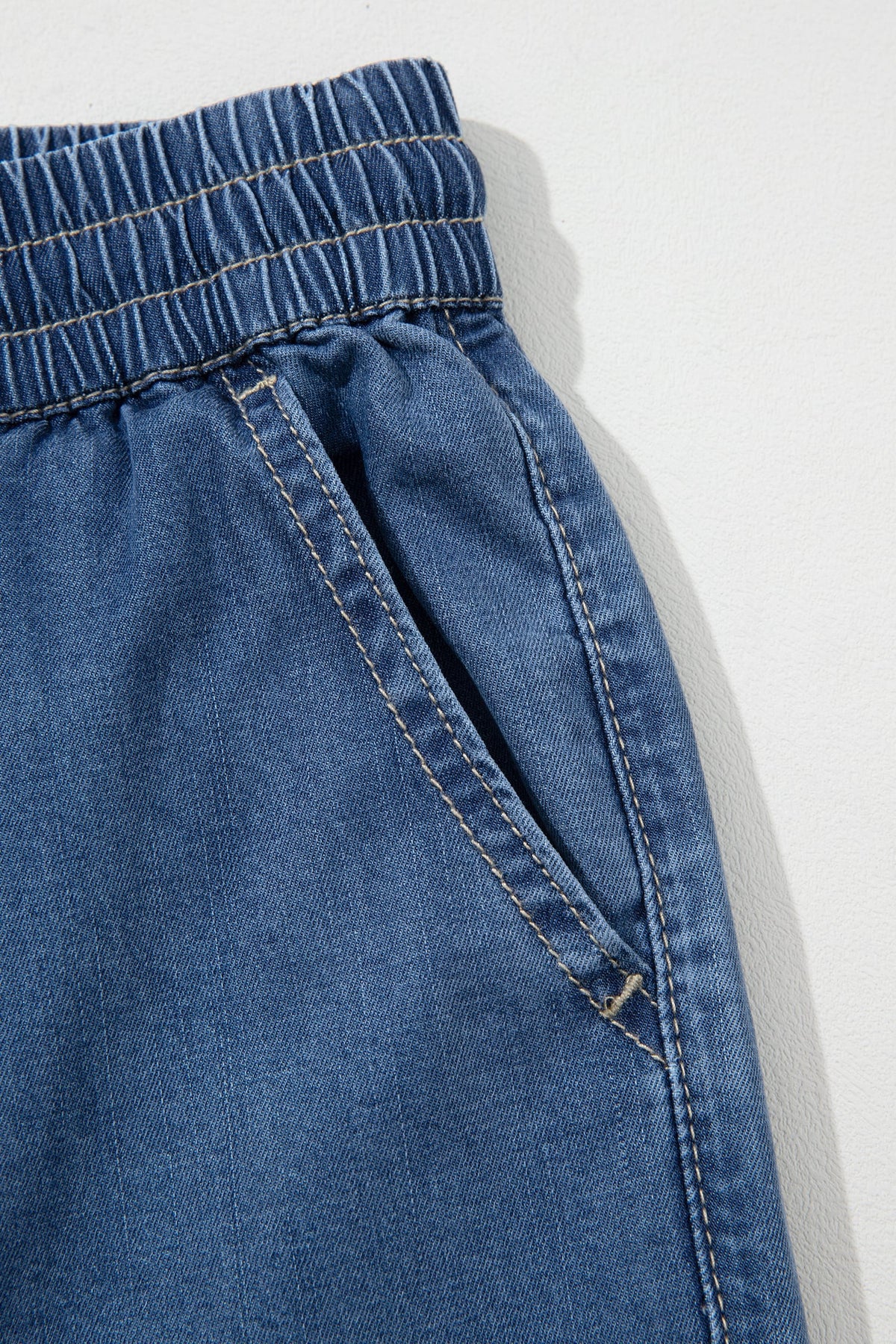 Ashleigh Blue Drawstring Waist Wide Leg Jeans