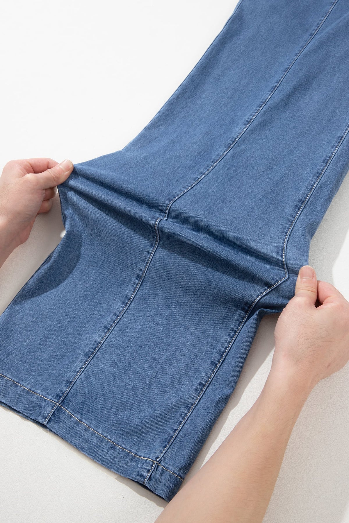 Ashleigh Blue Drawstring Waist Wide Leg Jeans