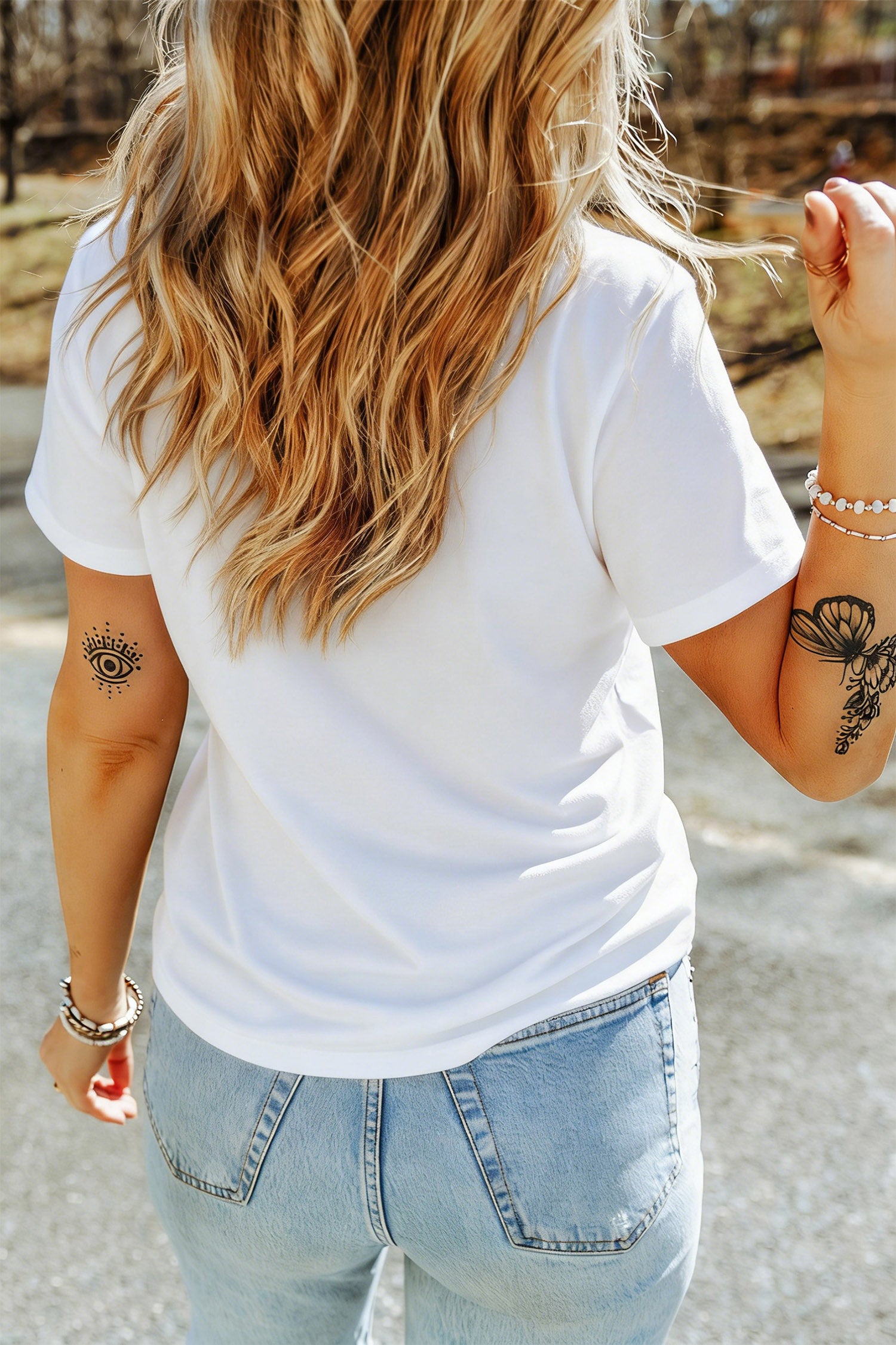 White Pumpkin Printed Thanksgiving Graphic Tee