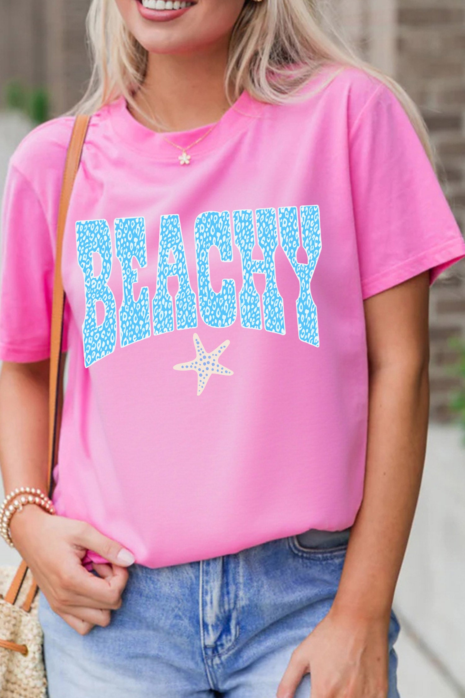 Sachet Pink BEACHY Starfish Graphic Tee