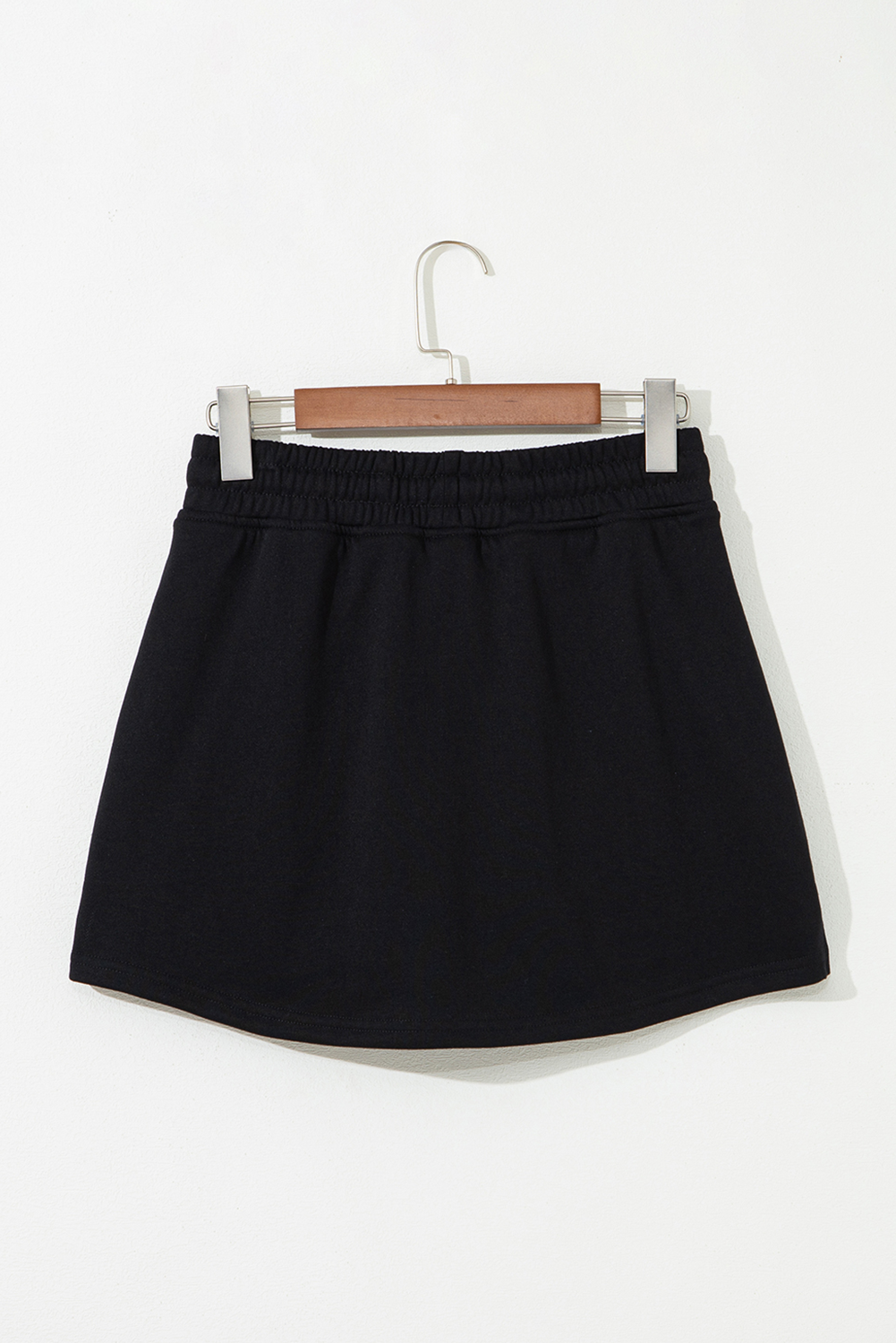 Black Sequin Western Cowboy Patched Lace-up High Waist Skort