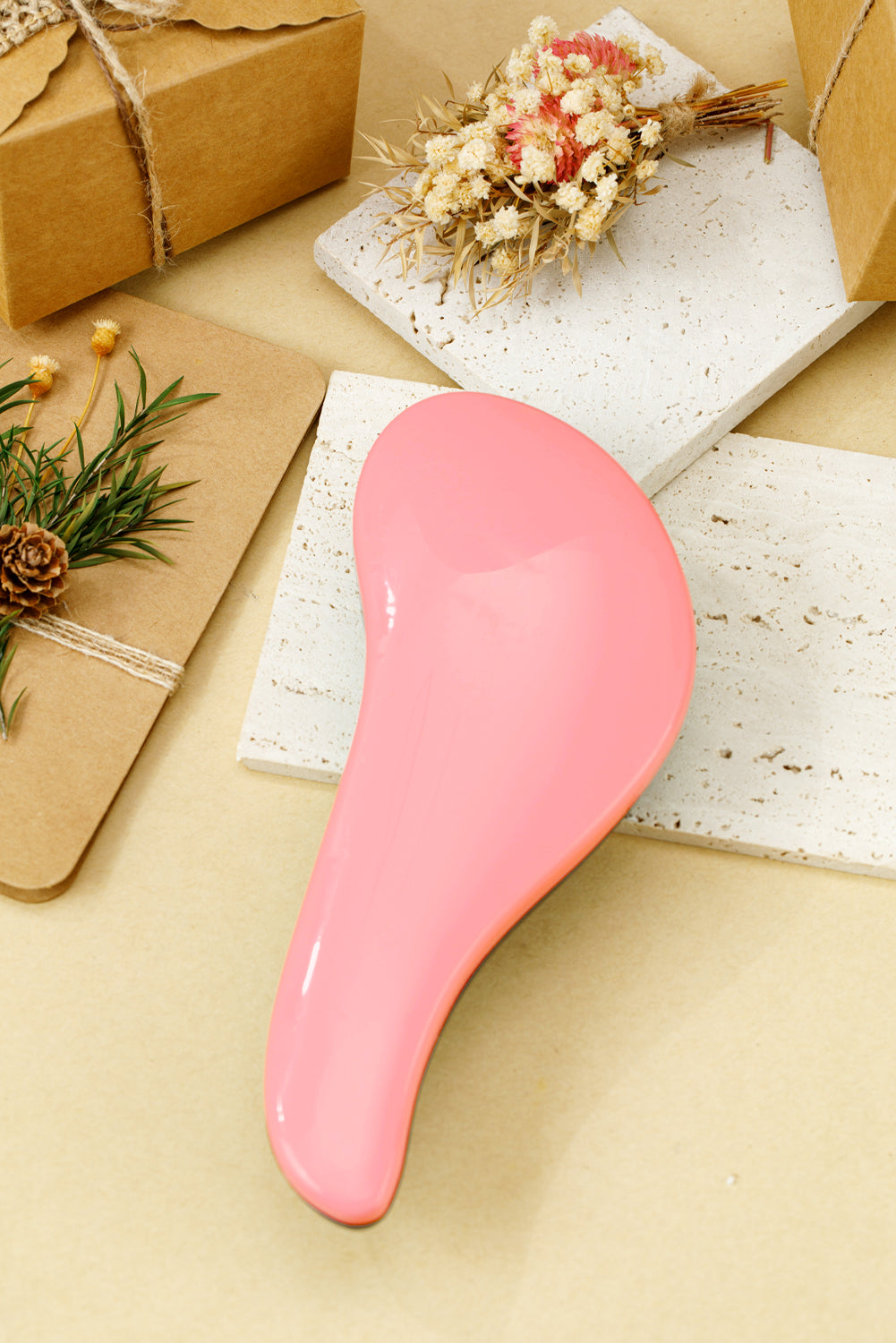 Peach Blossom Scalp Massage Comfortable Detangling Magic Comb