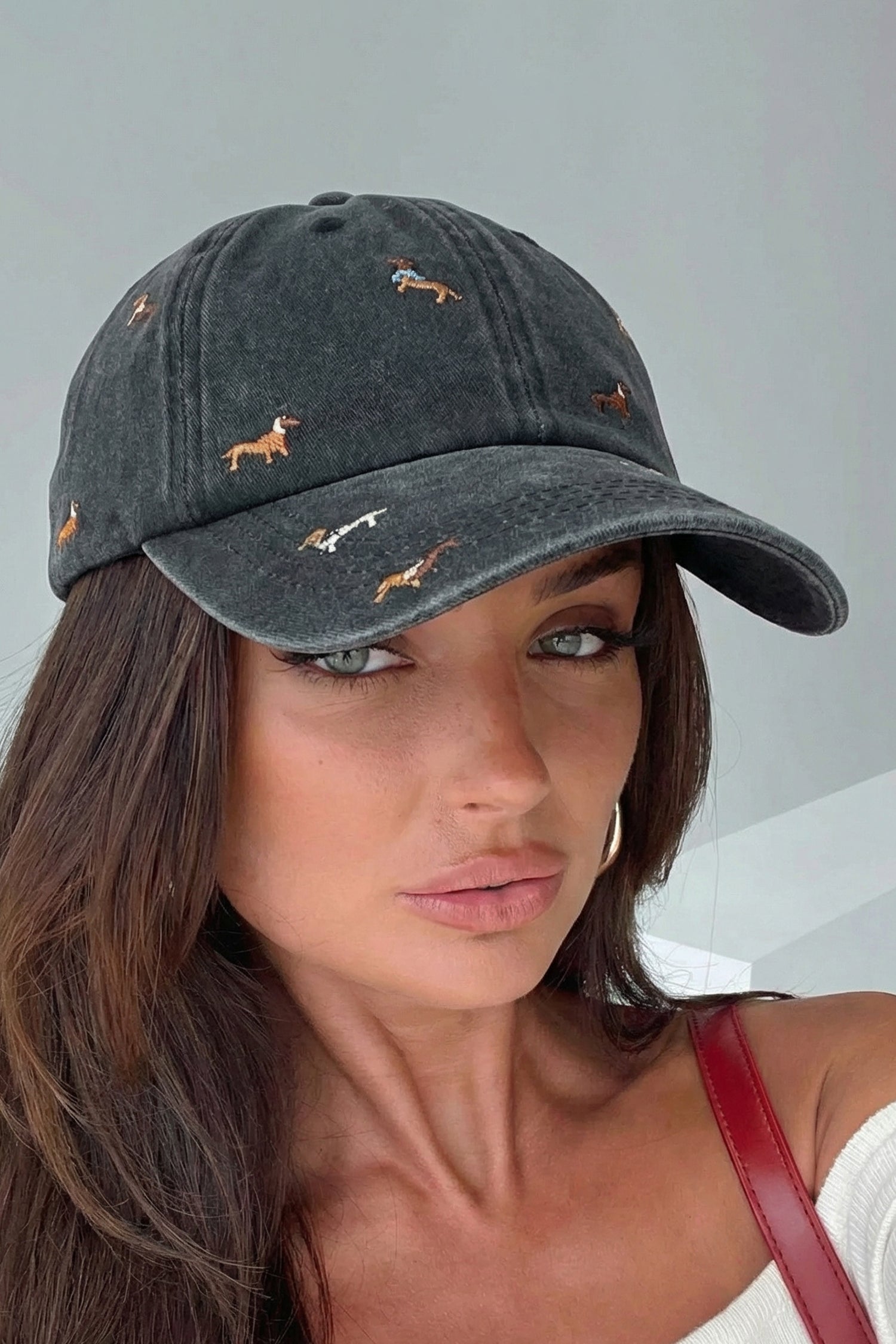 Bristol Black Dachshunds Cute Dogs Embroidered Baseball Cap