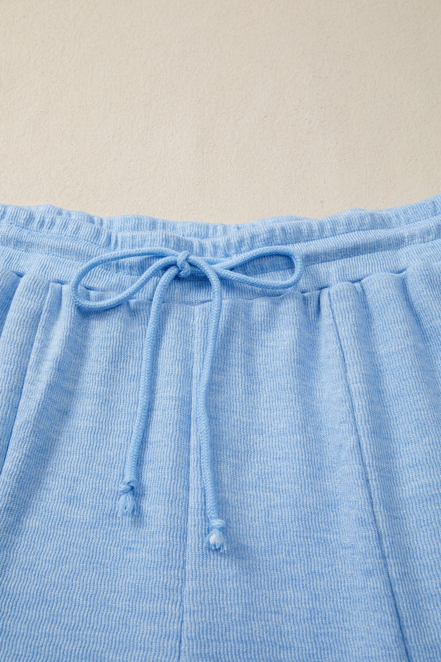 Beau Blue Cap Sleeve Matching Top and Jogger Pants Set