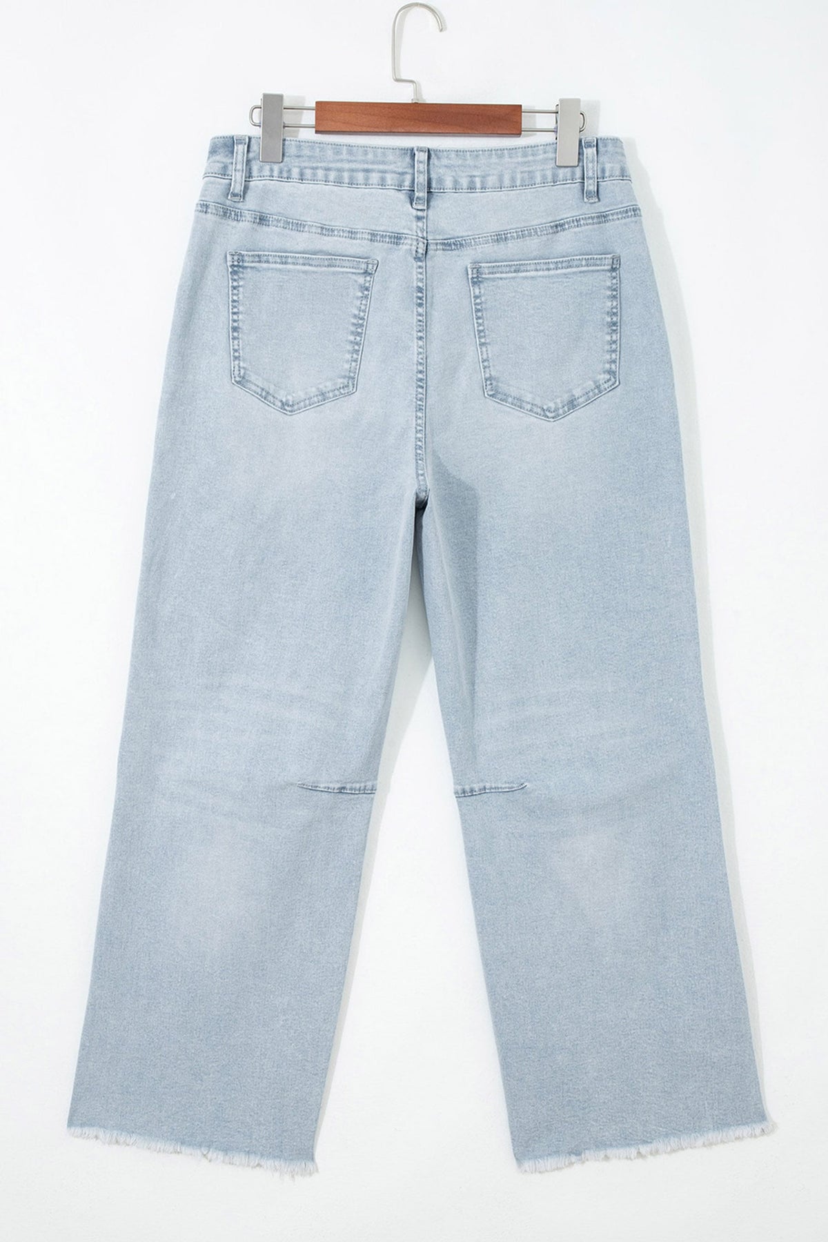 Beau Blue Sequin Santa Patchwork Ankle-Length Jeans
