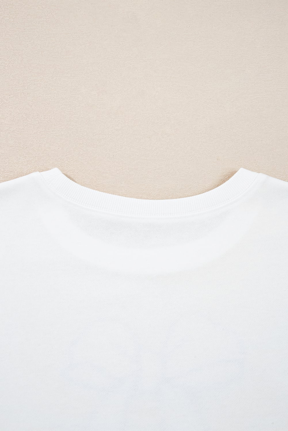Beige Big Bow Accent Plus Size Drop Shoulder Sweatshirt