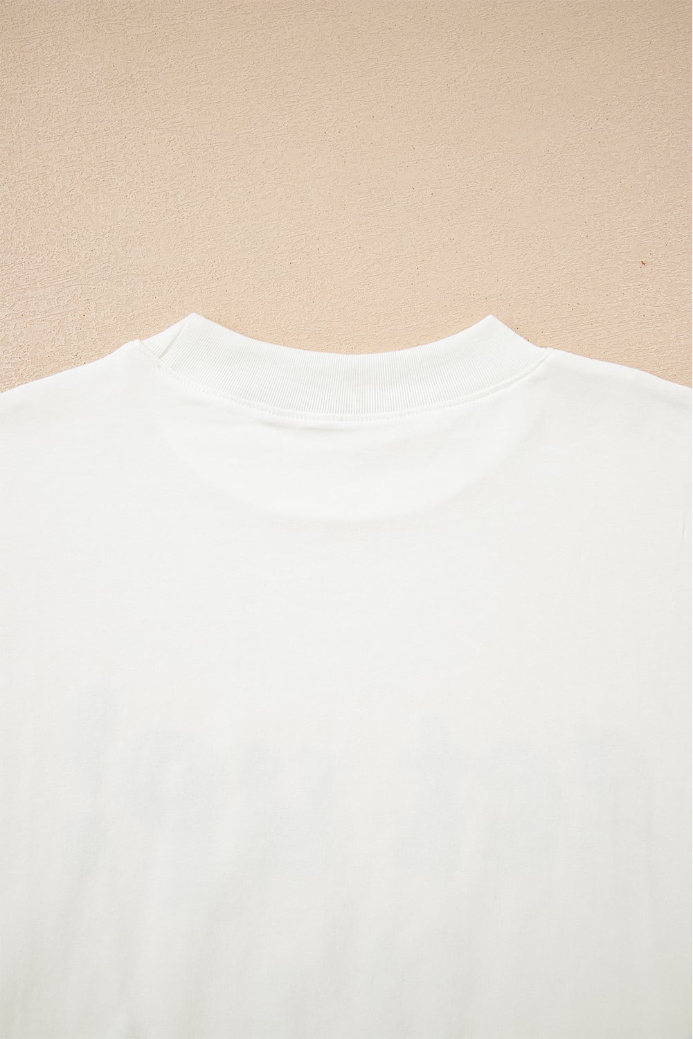 Beige GAME DAY Slogan Printed Half Sleeve Oversize T Shirt