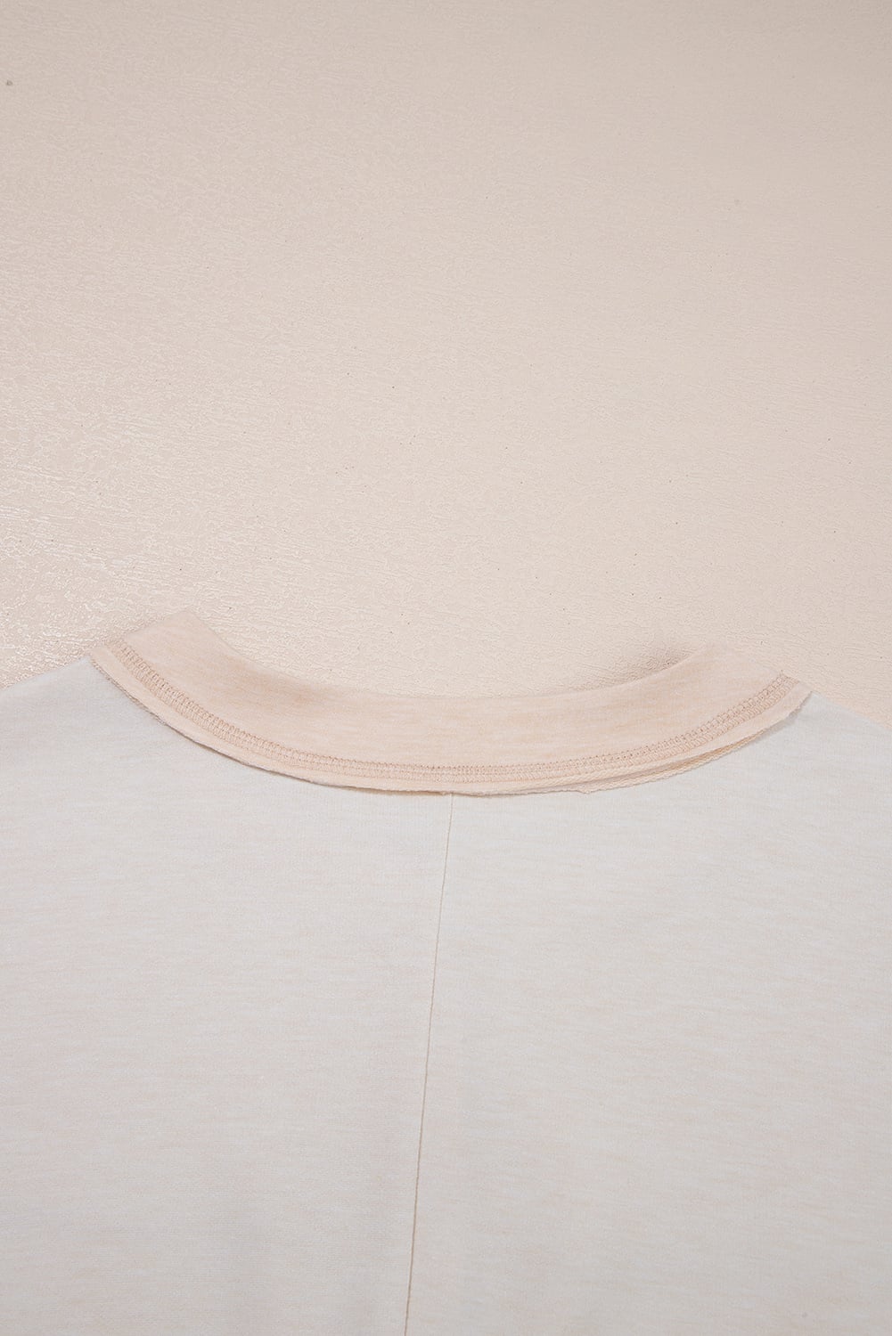 Beige Half Placket Chest Pockets Short Sleeve Wide Leg Jumpsuit