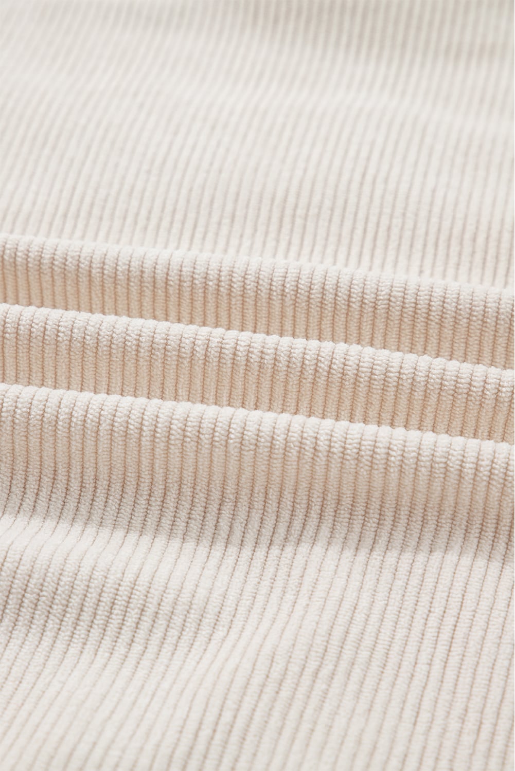 Beige merry little thing Corded Letter Graphic Ribbed Loose Sweatshirt