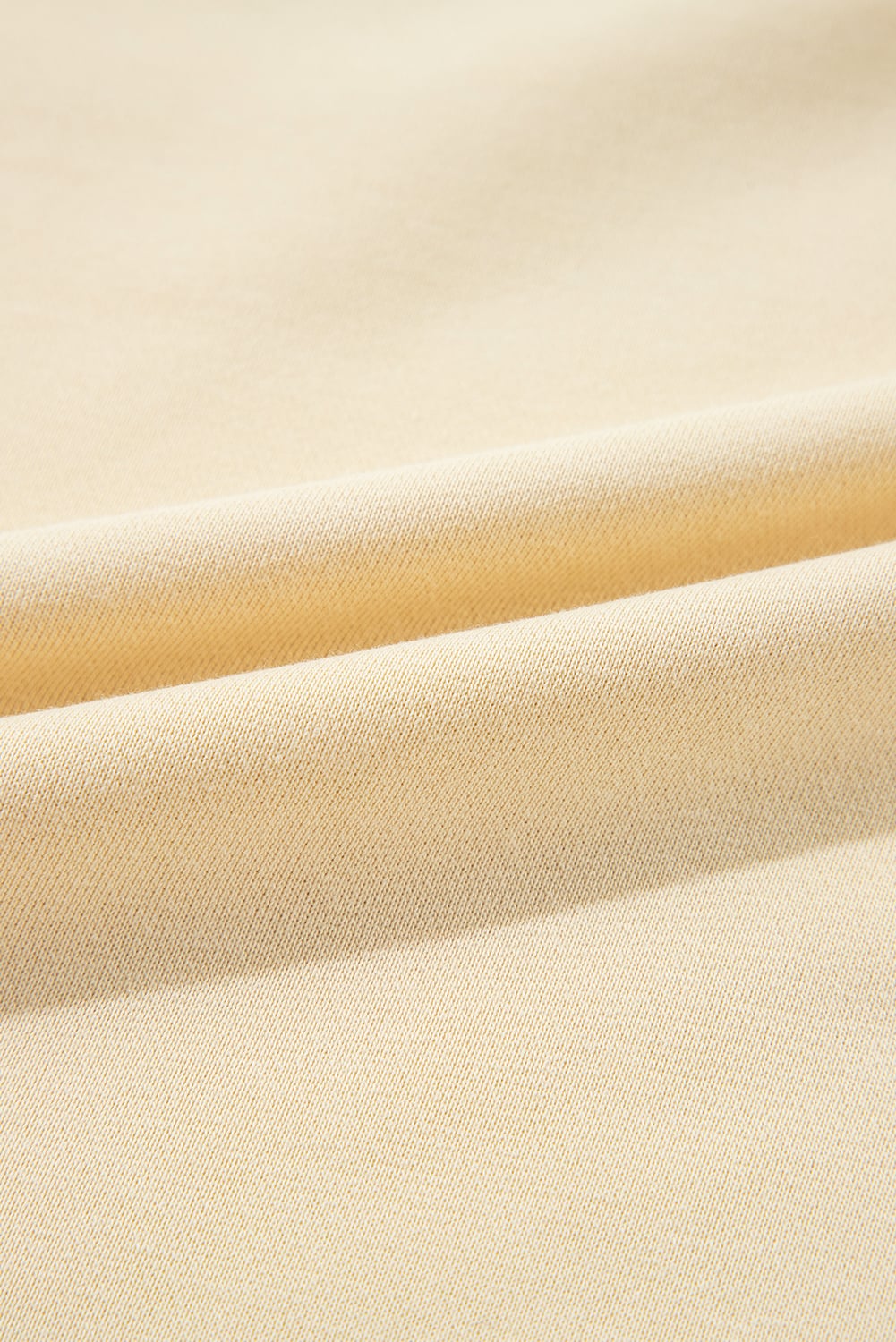 Beige Splicing Round Neck Pullover Sweatshirt