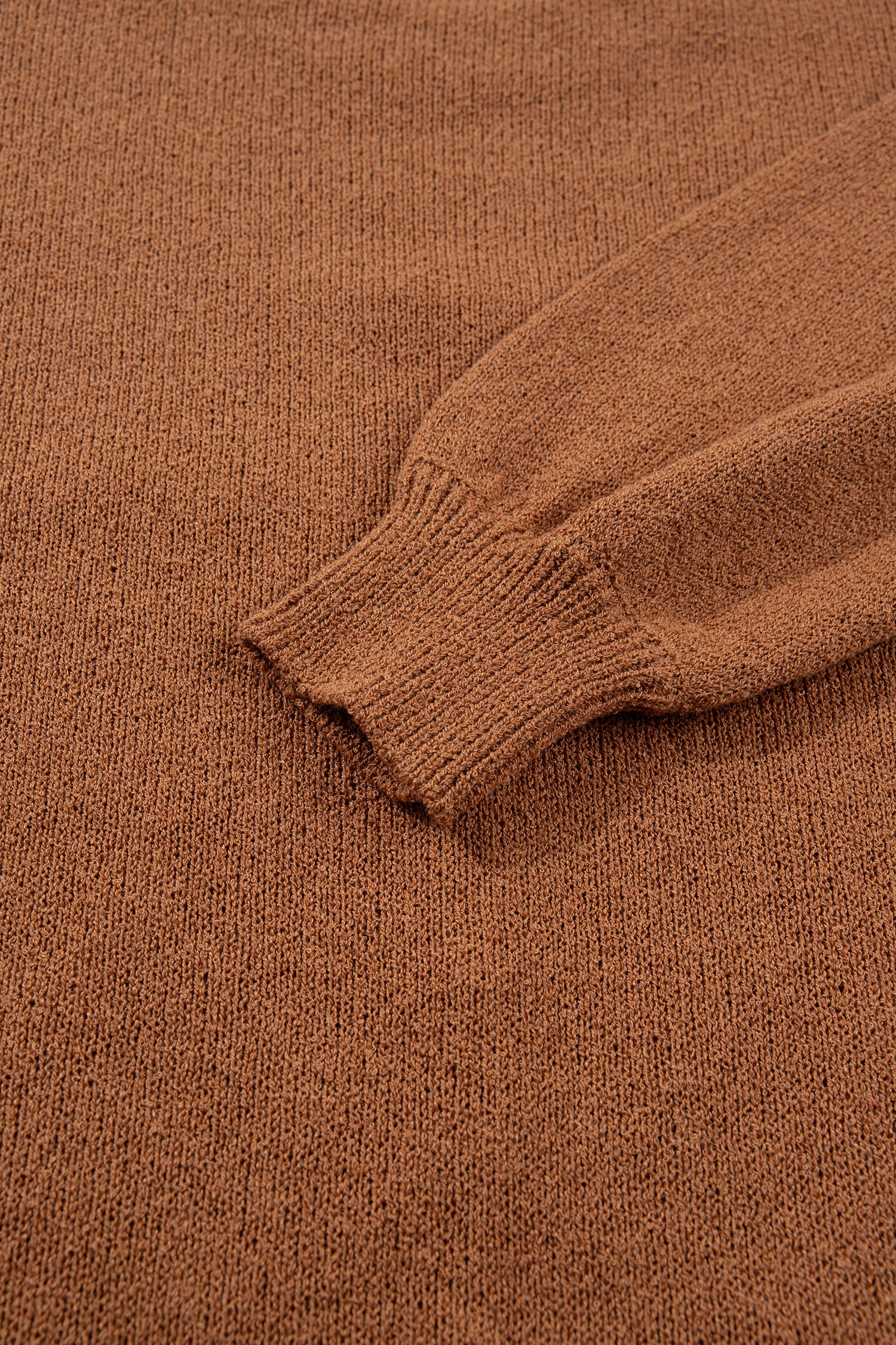 Brown Oversized Drop Shoulder Round Neck Christmas Sweater