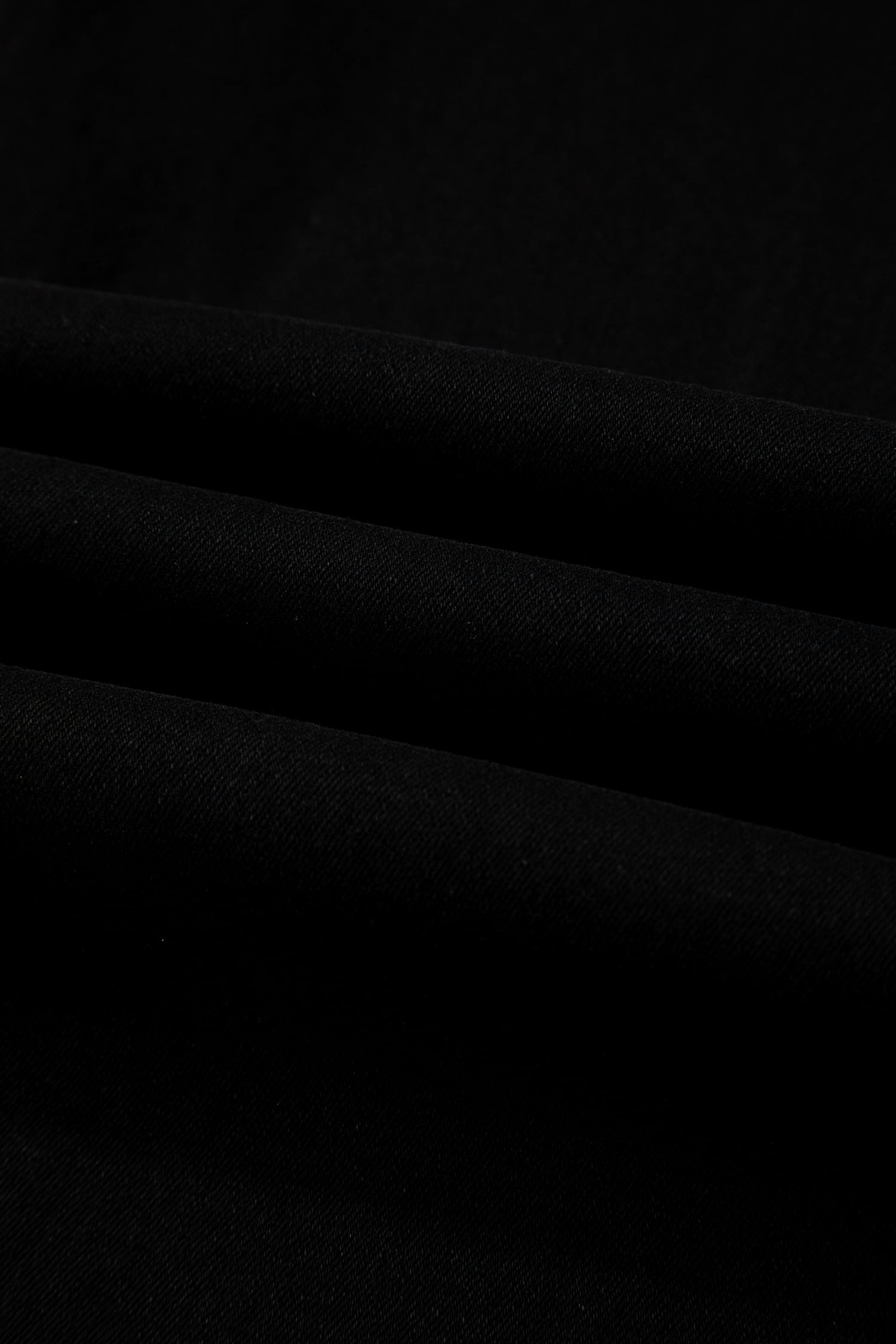 Black 2-Button High Waist Wide Leg Jeans