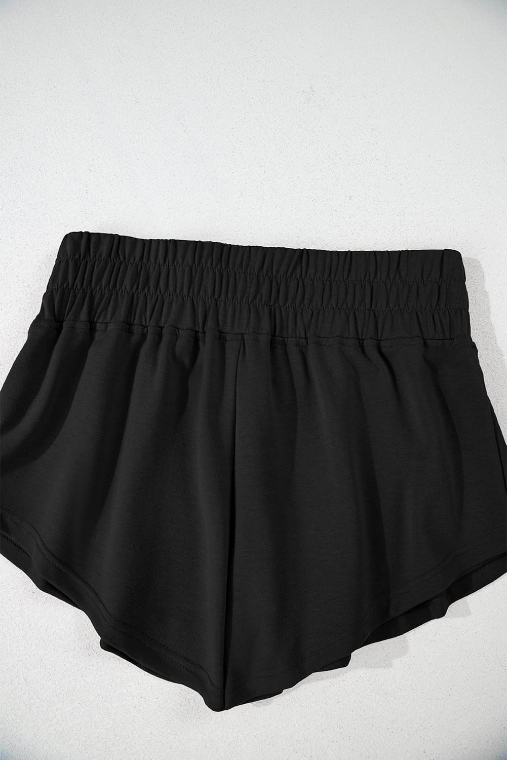 Black 2pcs Cropped Tee and Ruffle High Waist Skort Set