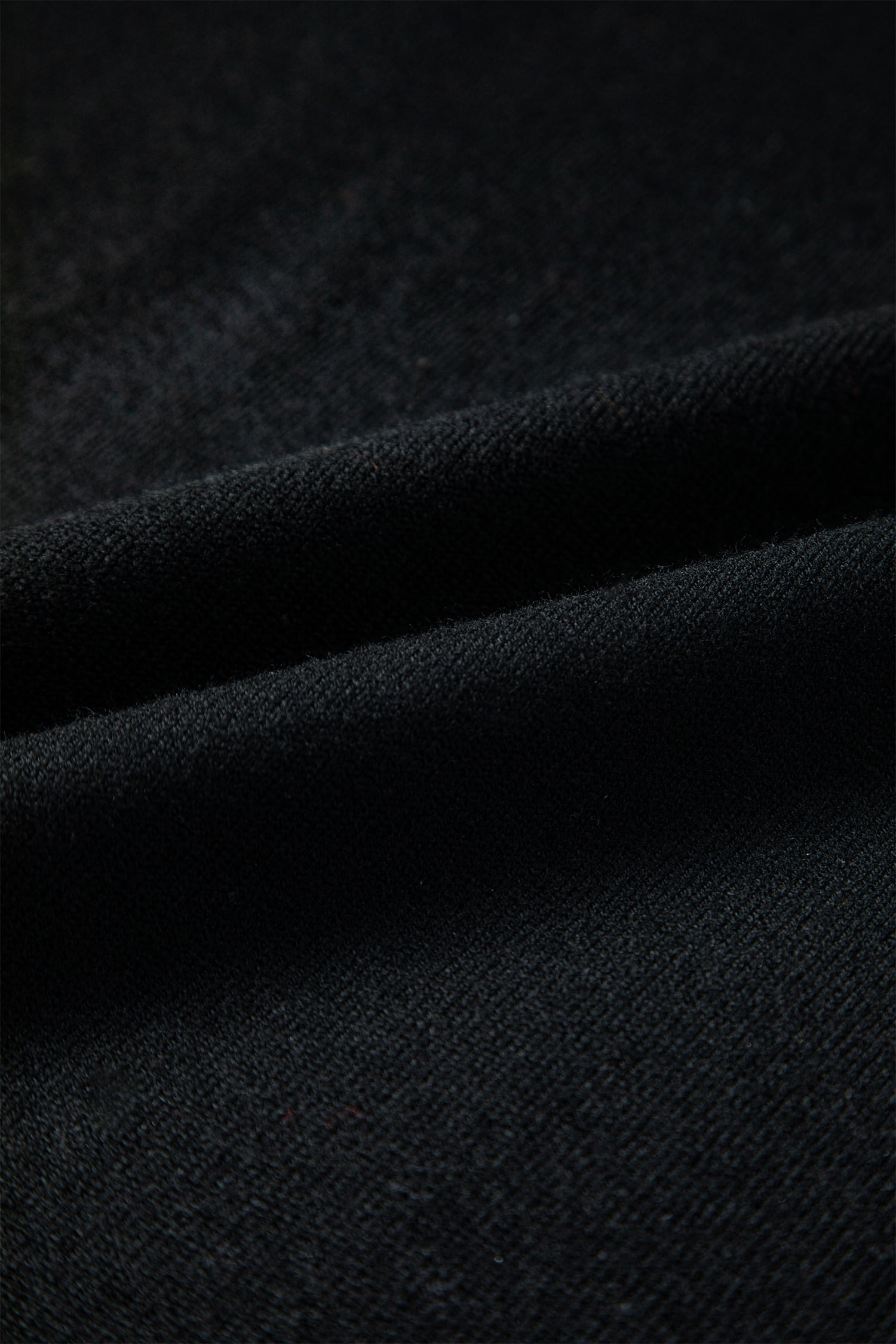 Black Asymmetric Neck Batwing Sleeve Shift Mini Sweater Dress