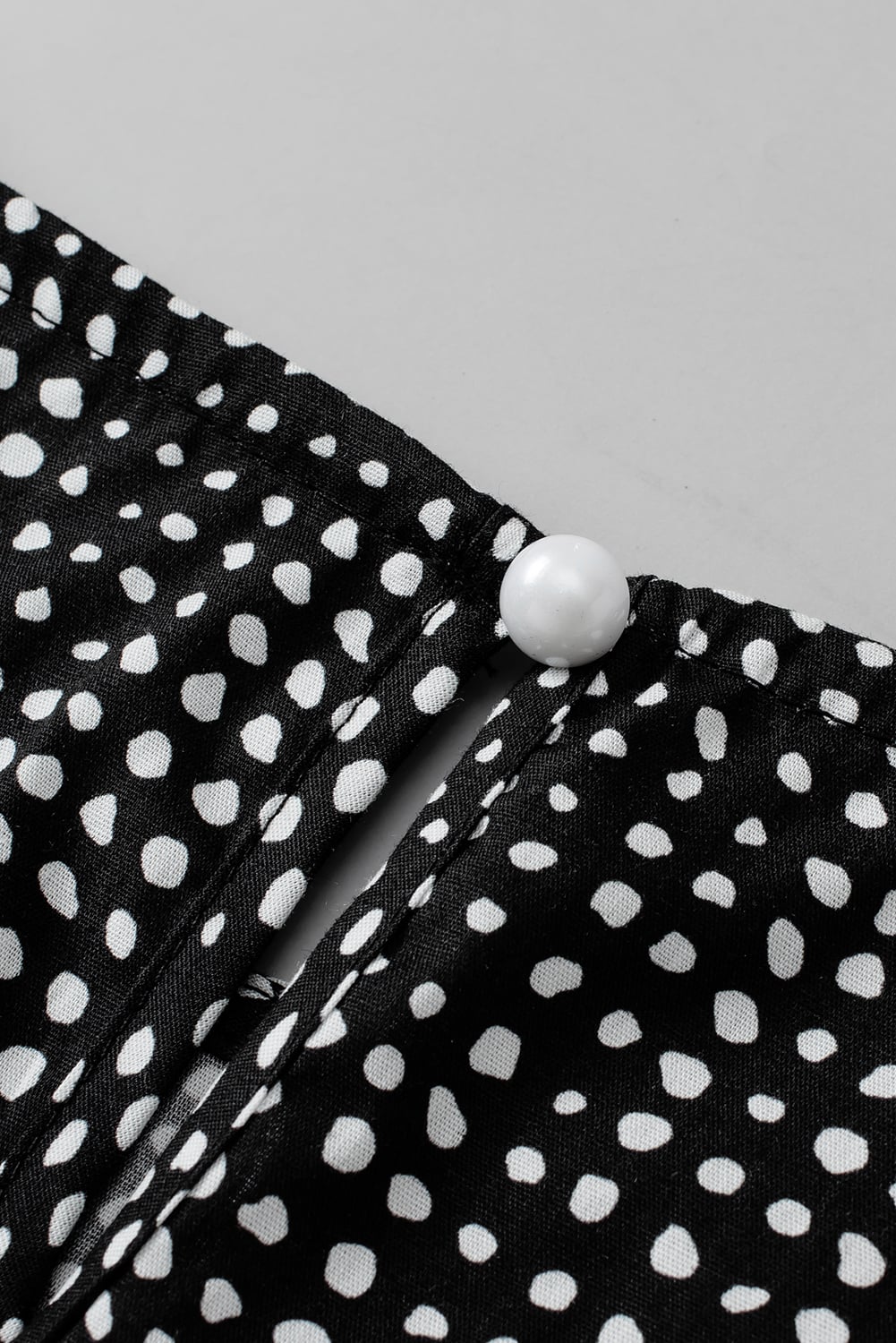 Black Cheetah Short Puff Sleeve Blouse