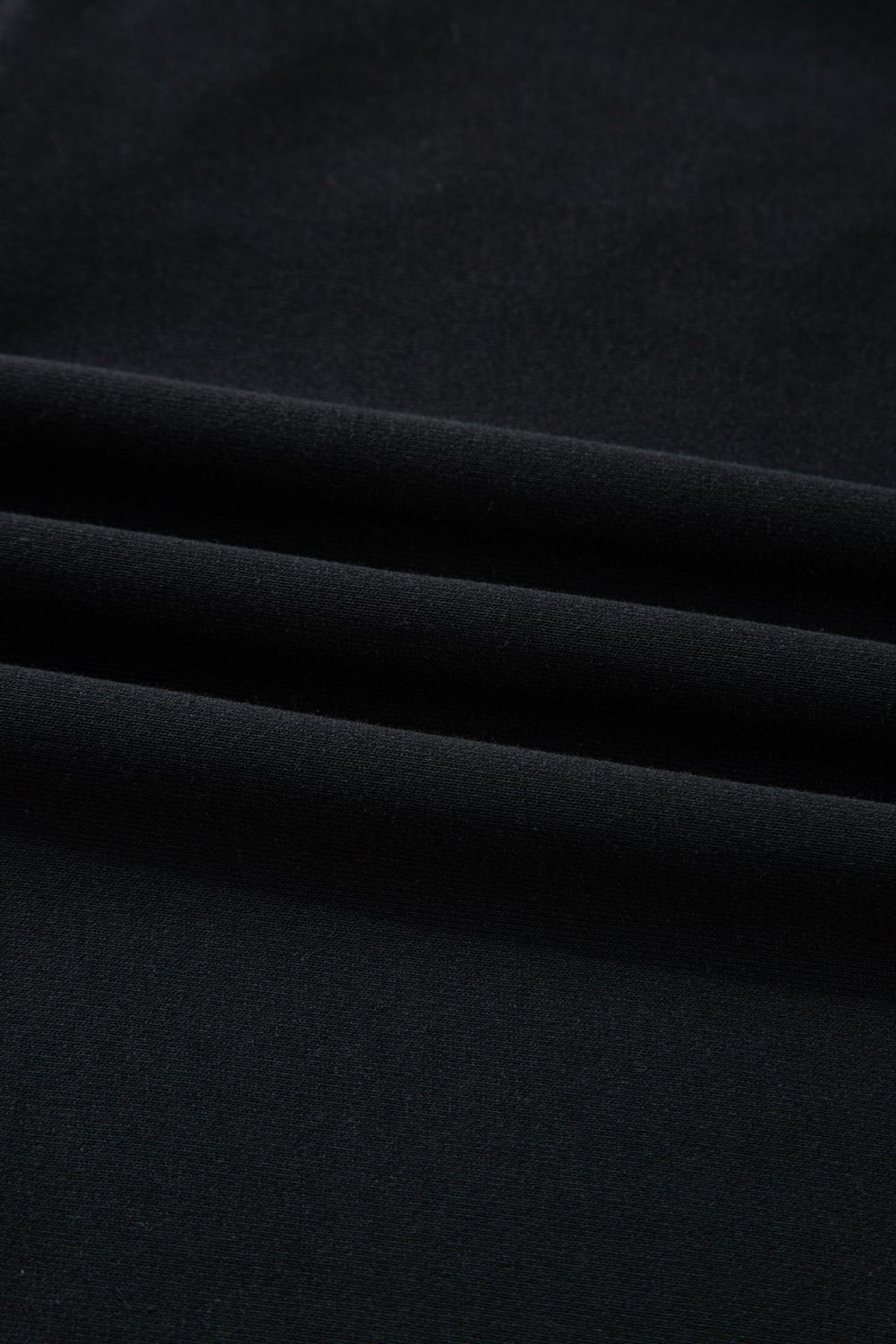 Black Chenille Game Day Graphic Drop Shoulder Sweatshirt